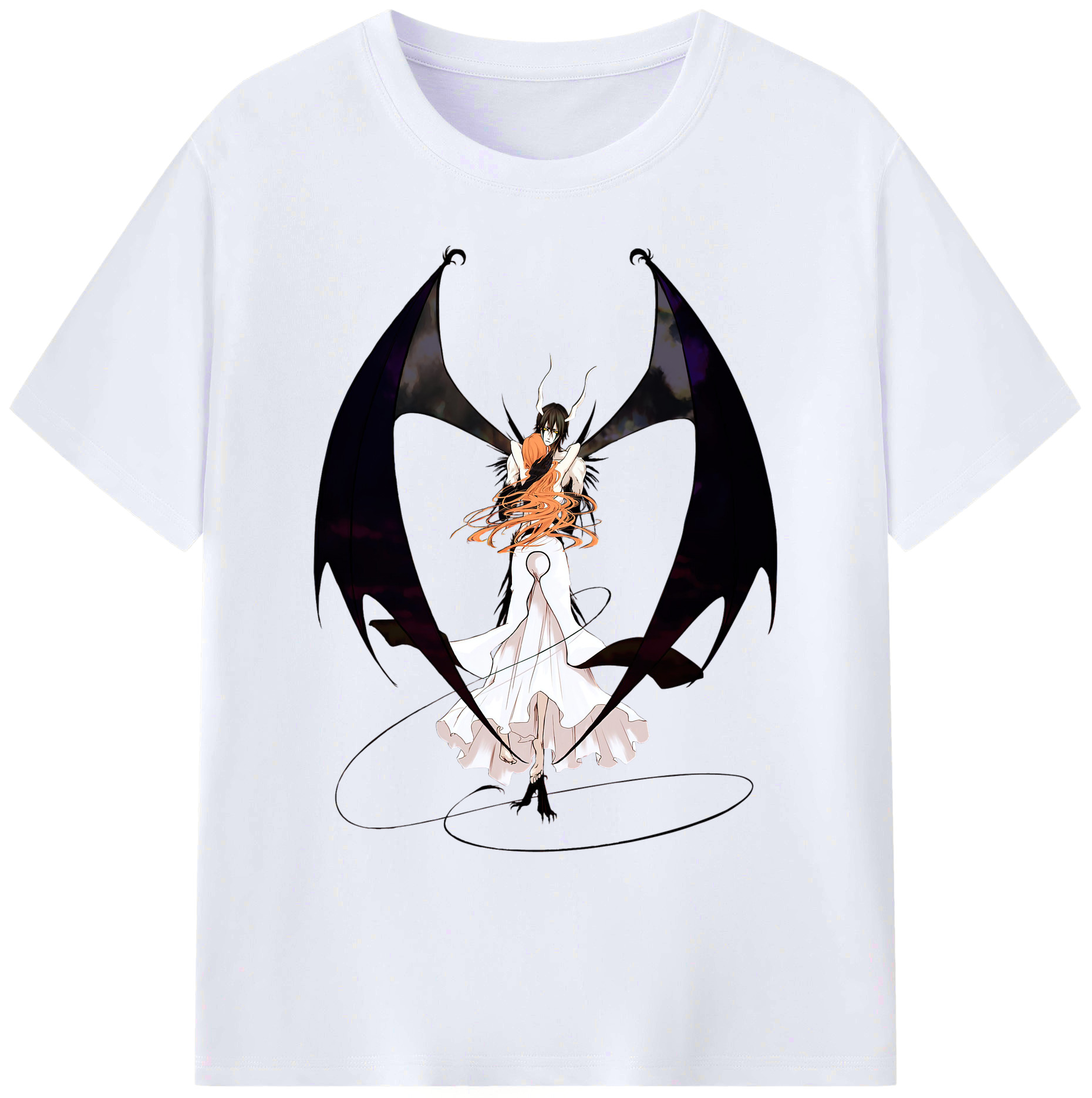 （画像用） ブリーチ ウルキオラ·シファー BLEACH Ulquiorra cifer 綿100％ メンズ半袖Tシャツ｜肌触りやわらか＆通気性