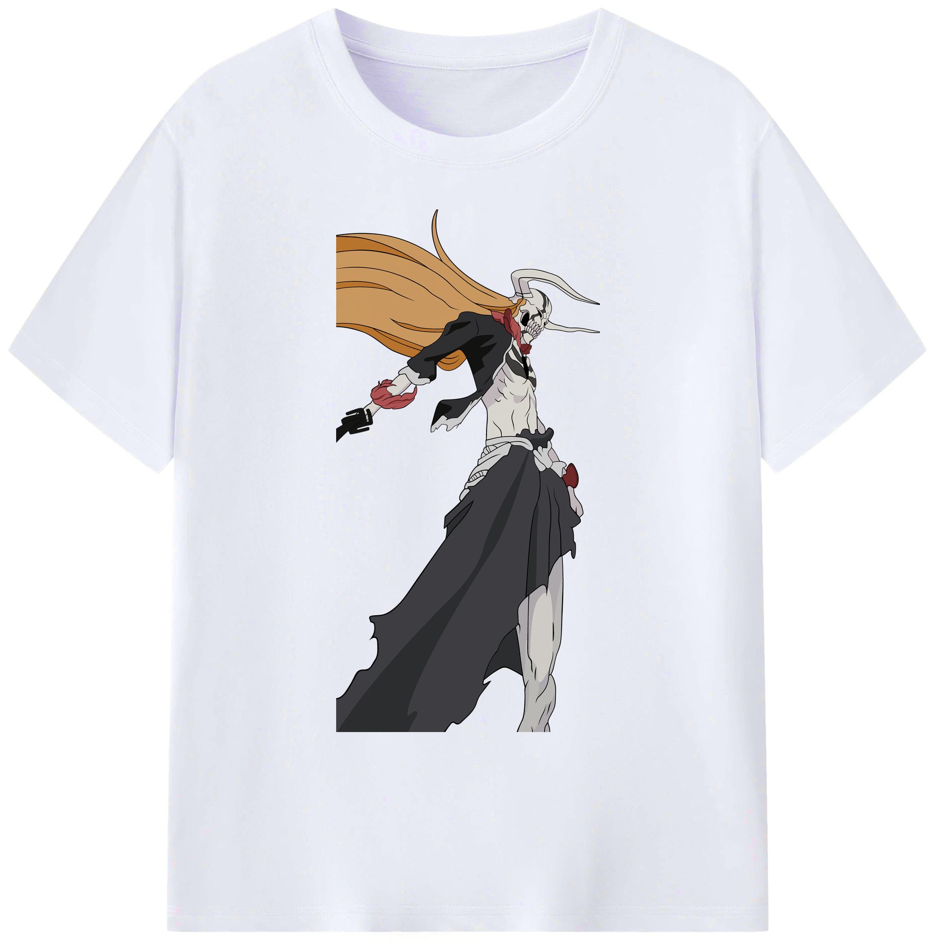 （画像用） ブリーチ 黒崎一護（くろさき いちご）BLEACH Kurosaki Ichigo 綿100％ メンズ半袖Tシャツ｜肌触りやわらか＆通気性