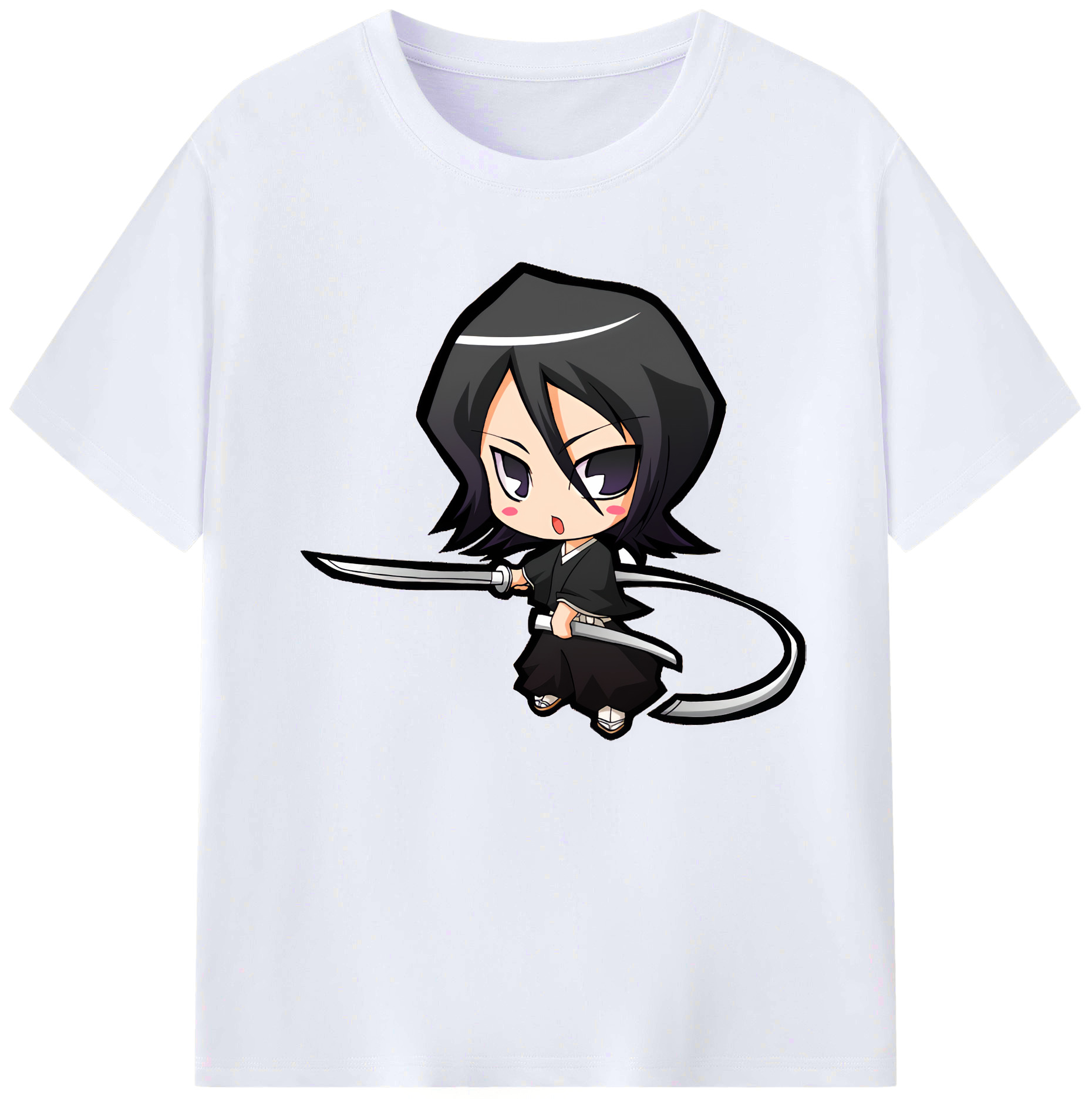 （画像用） ブリーチ 朽木ルキア BLEACH Kuchiki Rukia 綿100％ メンズ半袖Tシャツ｜肌触りやわらか＆通気性