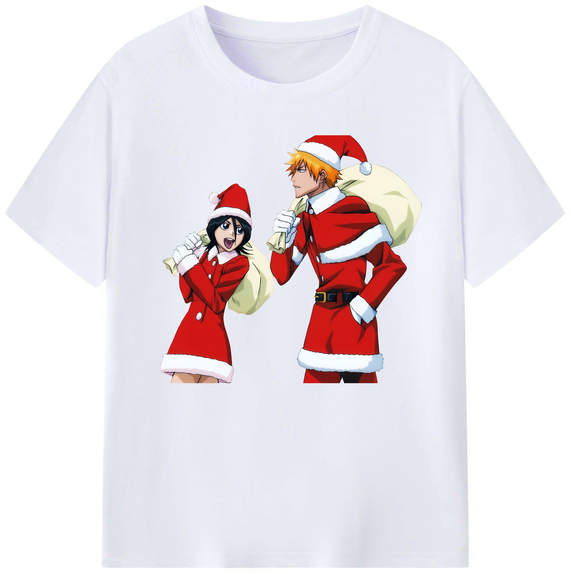 （画像用） ブリーチ 朽木ルキア BLEACH Kuchiki Rukia 綿100％ メンズ半袖Tシャツ｜肌触りやわらか＆通気性