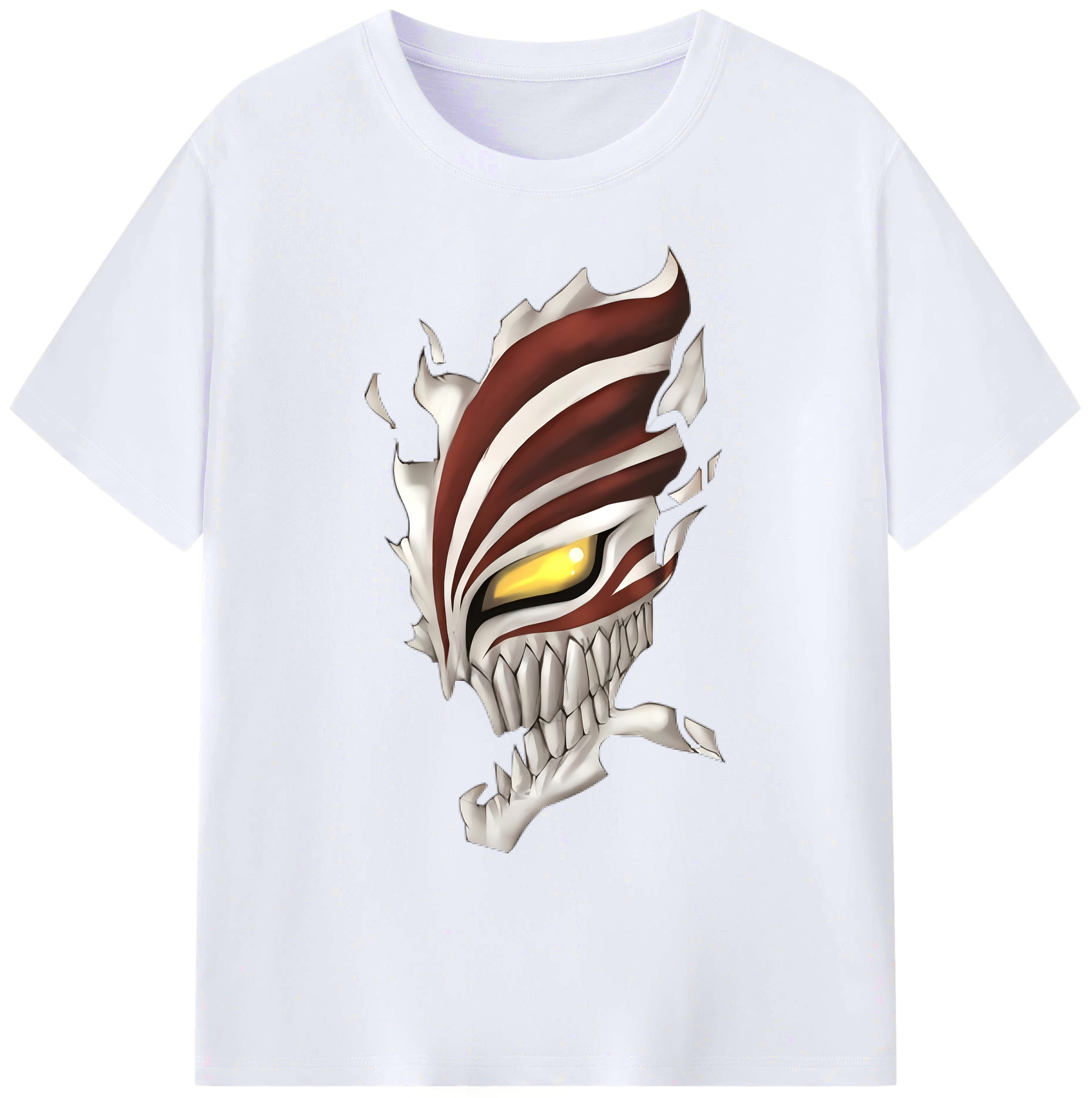 （画像用） ブリーチ 黒崎一護（くろさき いちご）BLEACH Kurosaki Ichigo 綿100％ メンズ半袖Tシャツ｜肌触りやわらか＆通気性