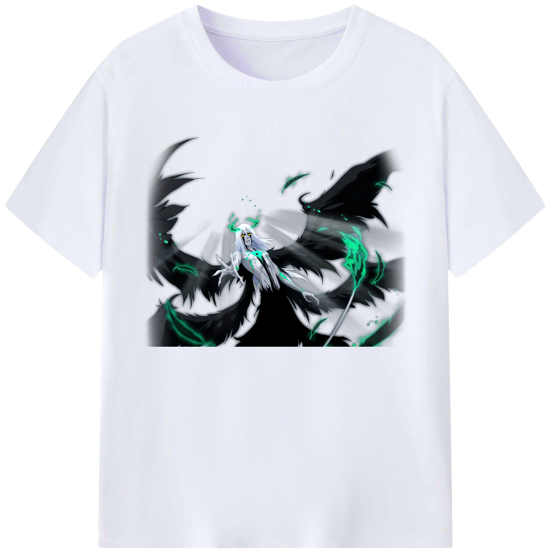 （画像用） ブリーチ ウルキオラ·シファー BLEACH Ulquiorra cifer 綿100％ メンズ半袖Tシャツ｜肌触りやわらか＆通気性