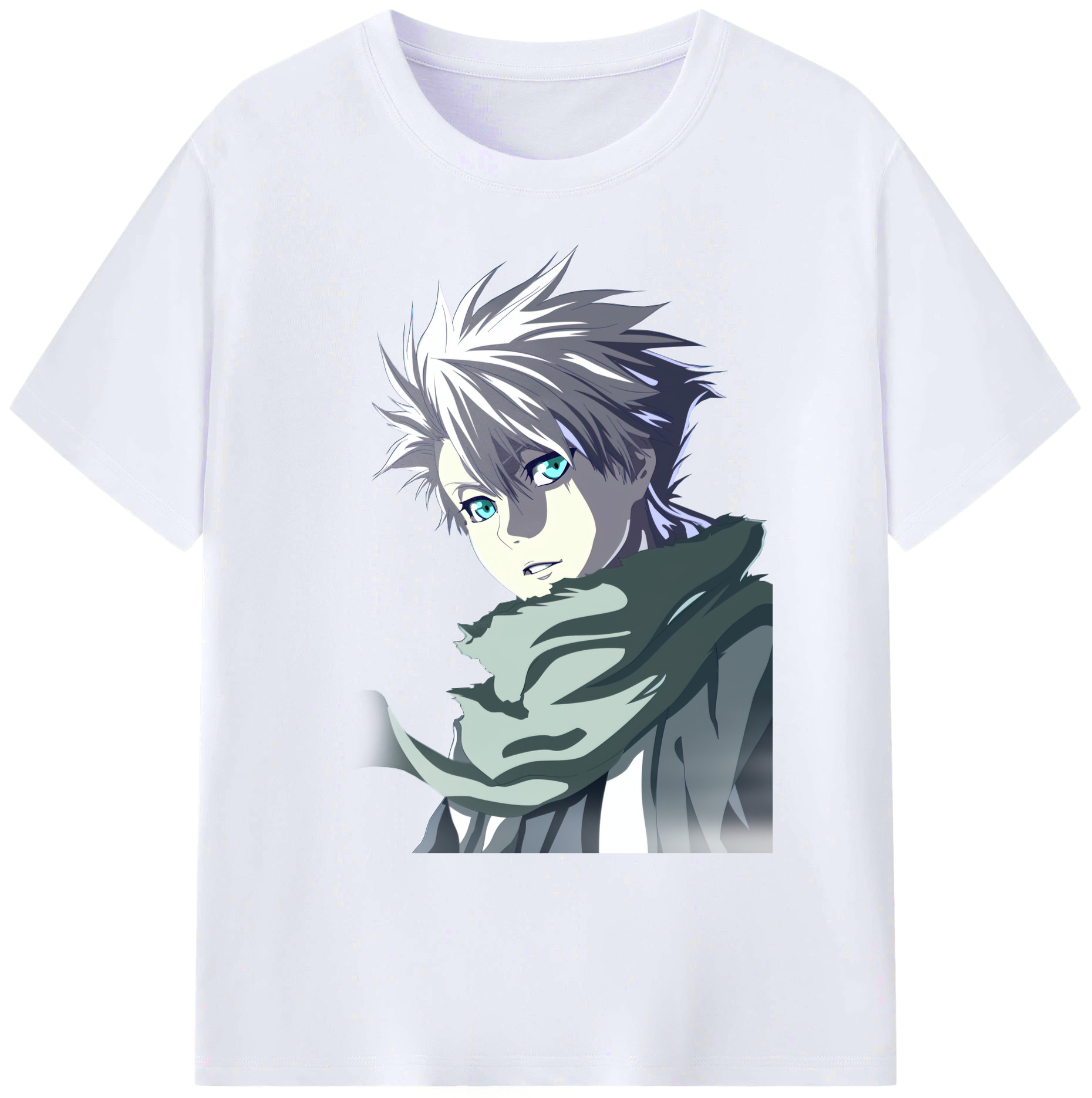 （画像用） ブリーチ 日番谷冬獅郎（ひつがや とうしろう） BLEACH Hitsugaya Toushirou 綿100％ メンズ半袖Tシャツ｜肌触りやわらか＆通気性
