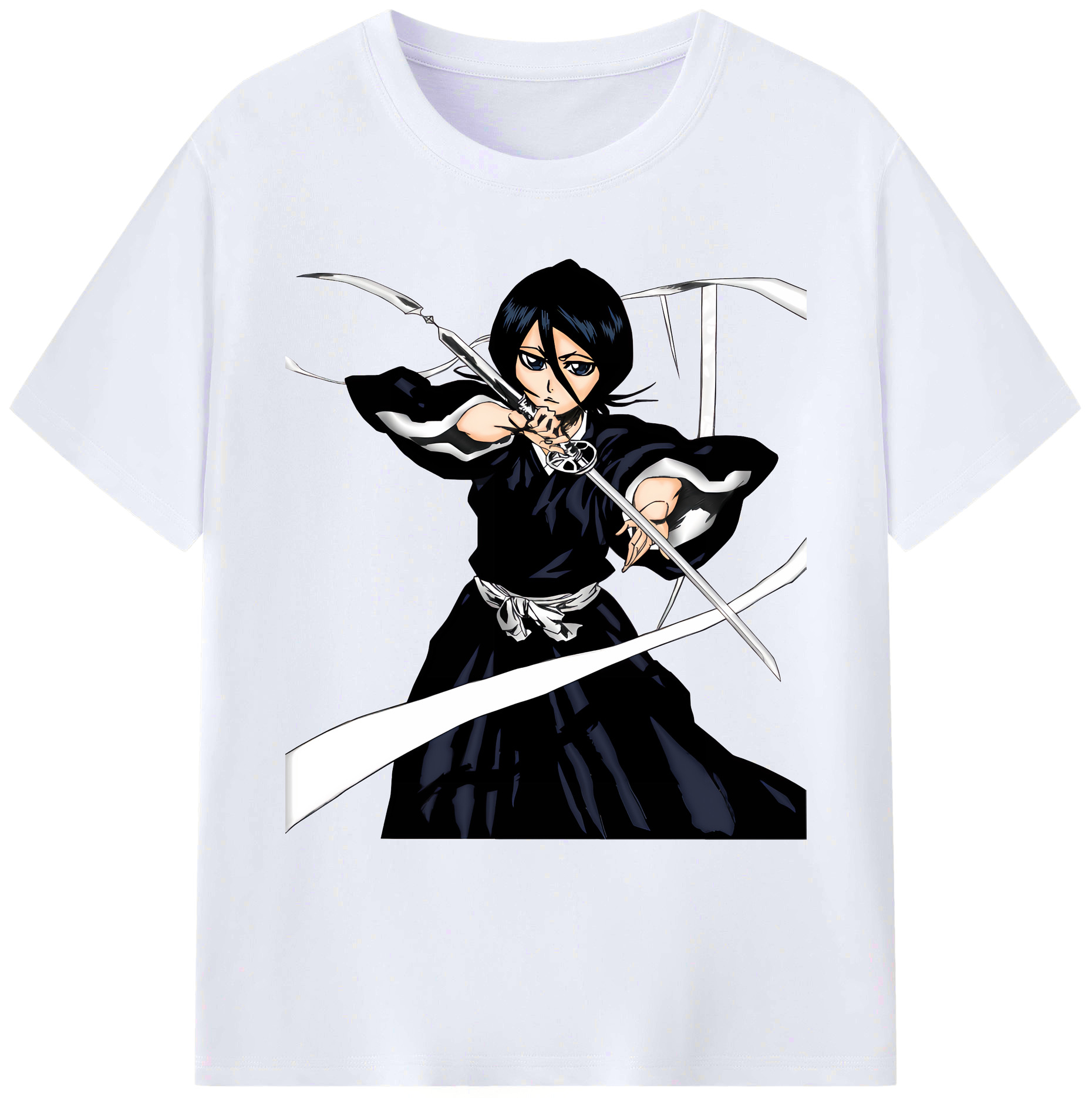 （画像用） ブリーチ 朽木ルキア BLEACH Kuchiki Rukia 綿100％ メンズ半袖Tシャツ｜肌触りやわらか＆通気性