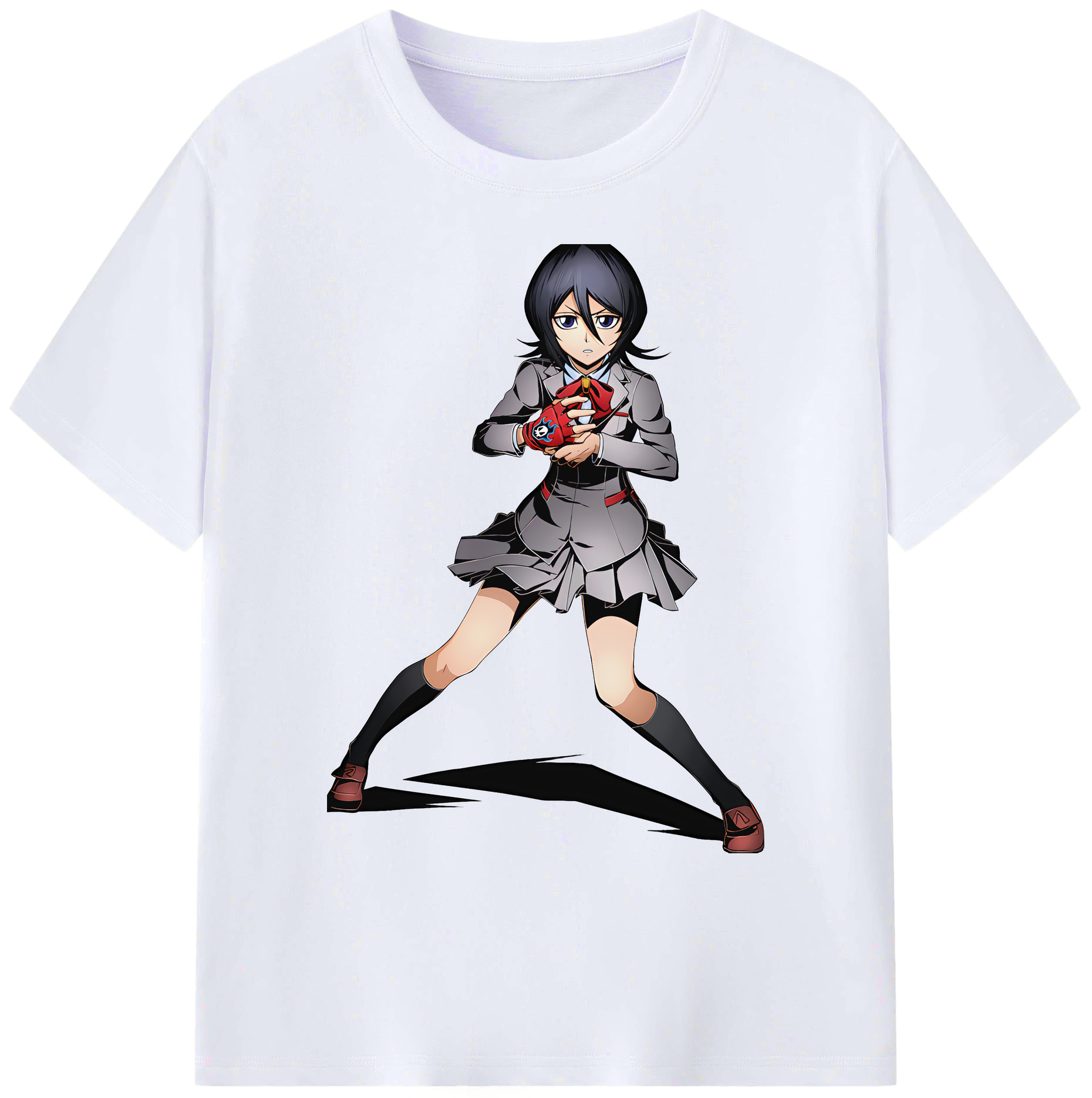 （画像用） ブリーチ 朽木ルキア BLEACH Kuchiki Rukia 綿100％ メンズ半袖Tシャツ｜肌触りやわらか＆通気性