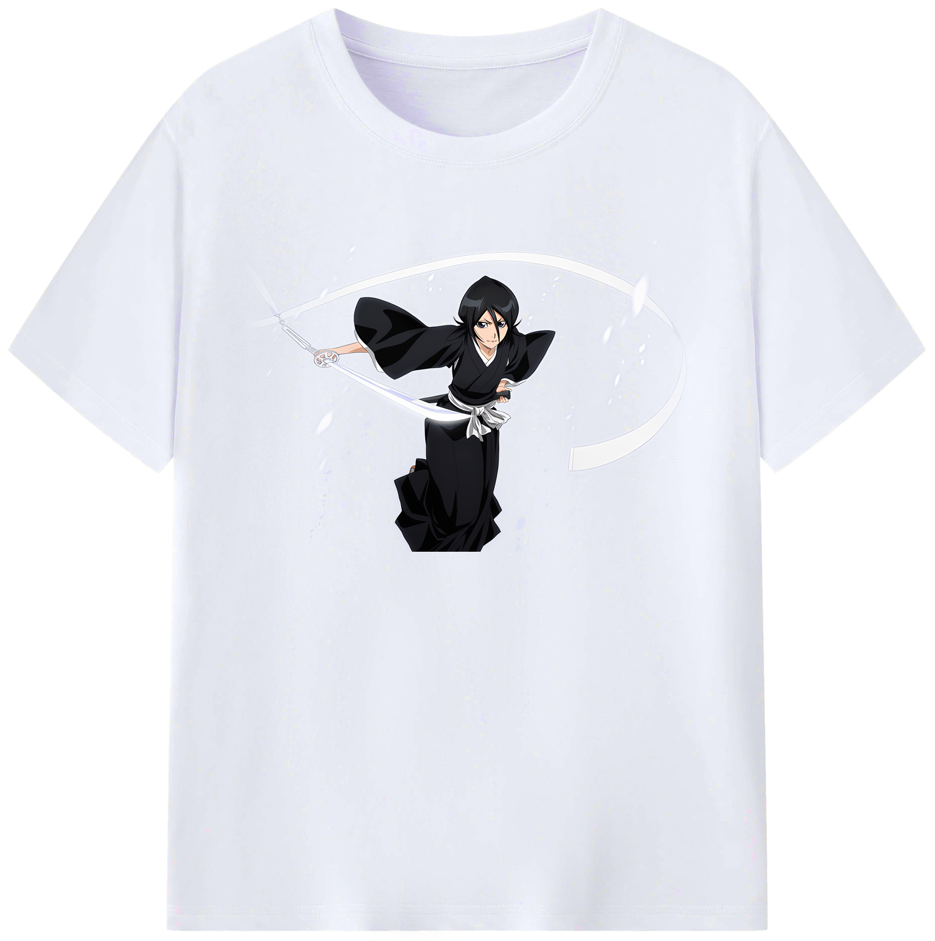 （画像用） ブリーチ 朽木ルキア BLEACH Kuchiki Rukia 綿100％ メンズ半袖Tシャツ｜肌触りやわらか＆通気性