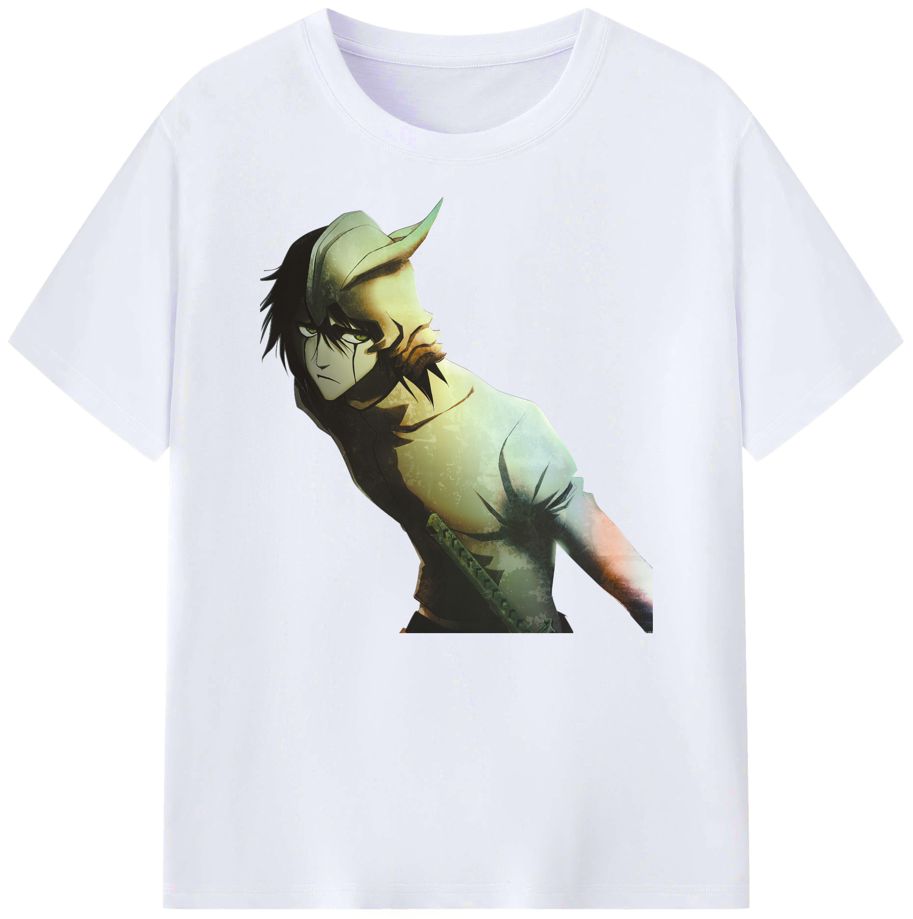 （画像用） ブリーチ ウルキオラ·シファー BLEACH Ulquiorra cifer 綿100％ メンズ半袖Tシャツ｜肌触りやわらか＆通気性