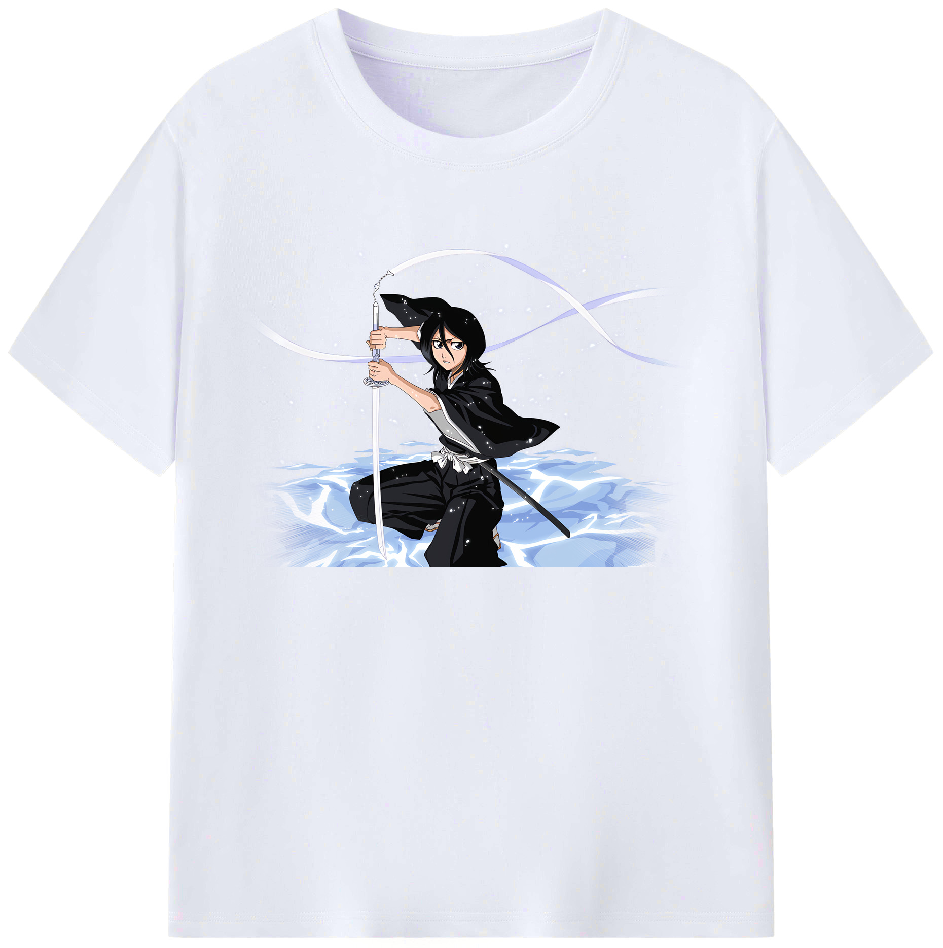 （画像用） ブリーチ 朽木ルキア BLEACH Kuchiki Rukia 綿100％ メンズ半袖Tシャツ｜肌触りやわらか＆通気性