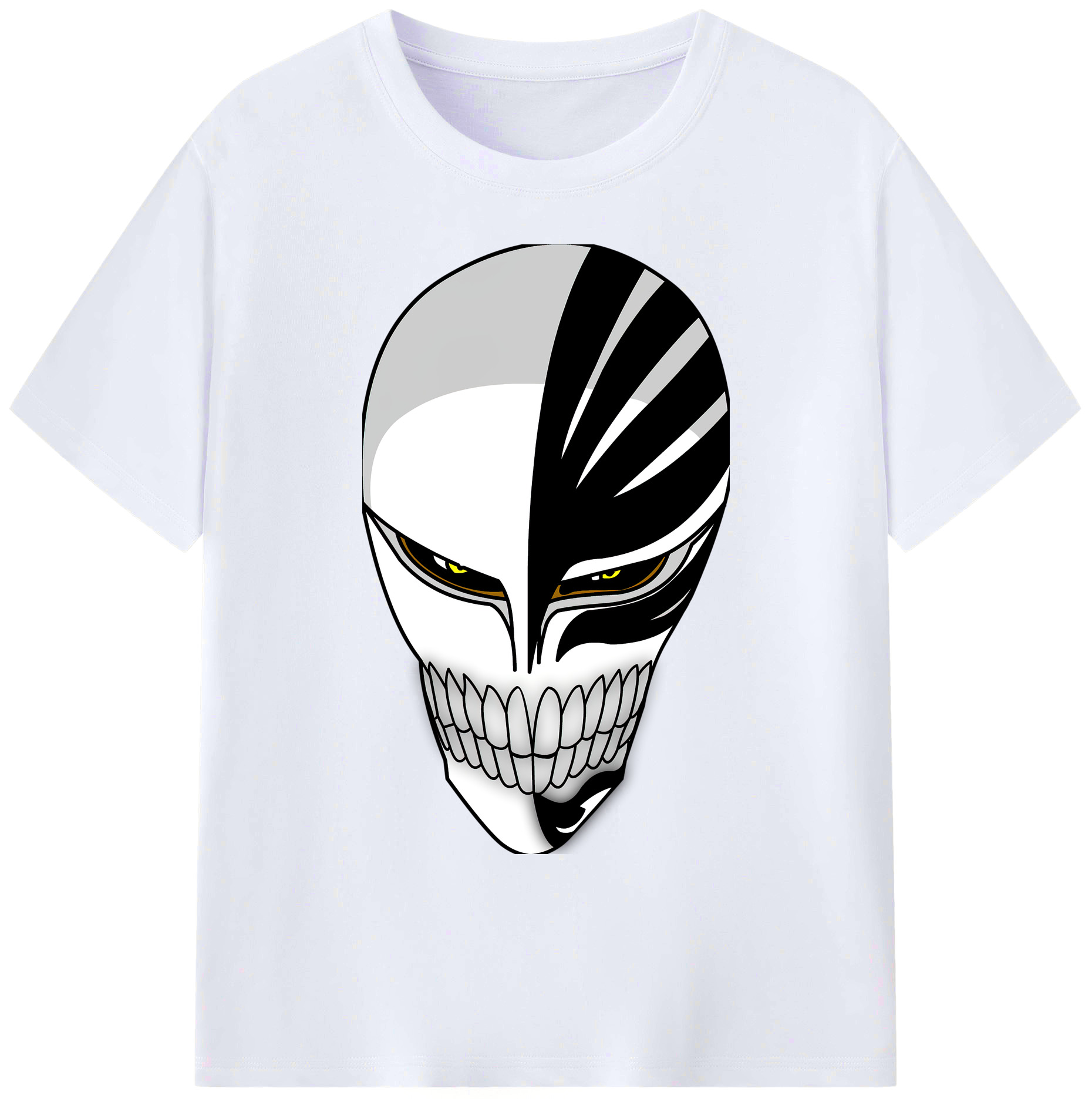 （画像用） ブリーチ 黒崎一護（くろさき いちご）BLEACH Kurosaki Ichigo 綿100％ メンズ半袖Tシャツ｜肌触りやわらか＆通気性