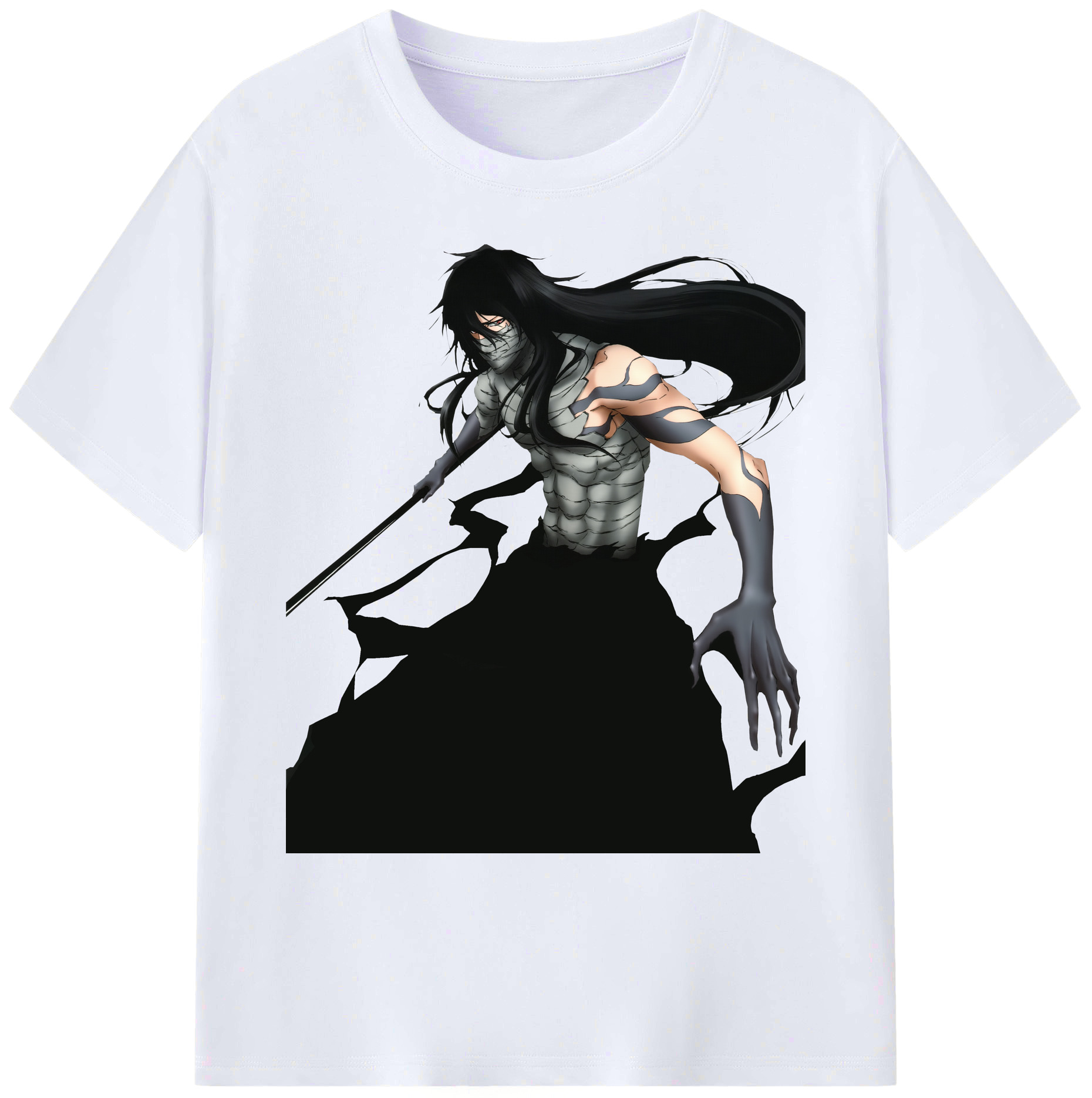 （画像用） ブリーチ 黒崎一護（くろさき いちご）BLEACH Kurosaki Ichigo 綿100％ メンズ半袖Tシャツ｜肌触りやわらか＆通気性