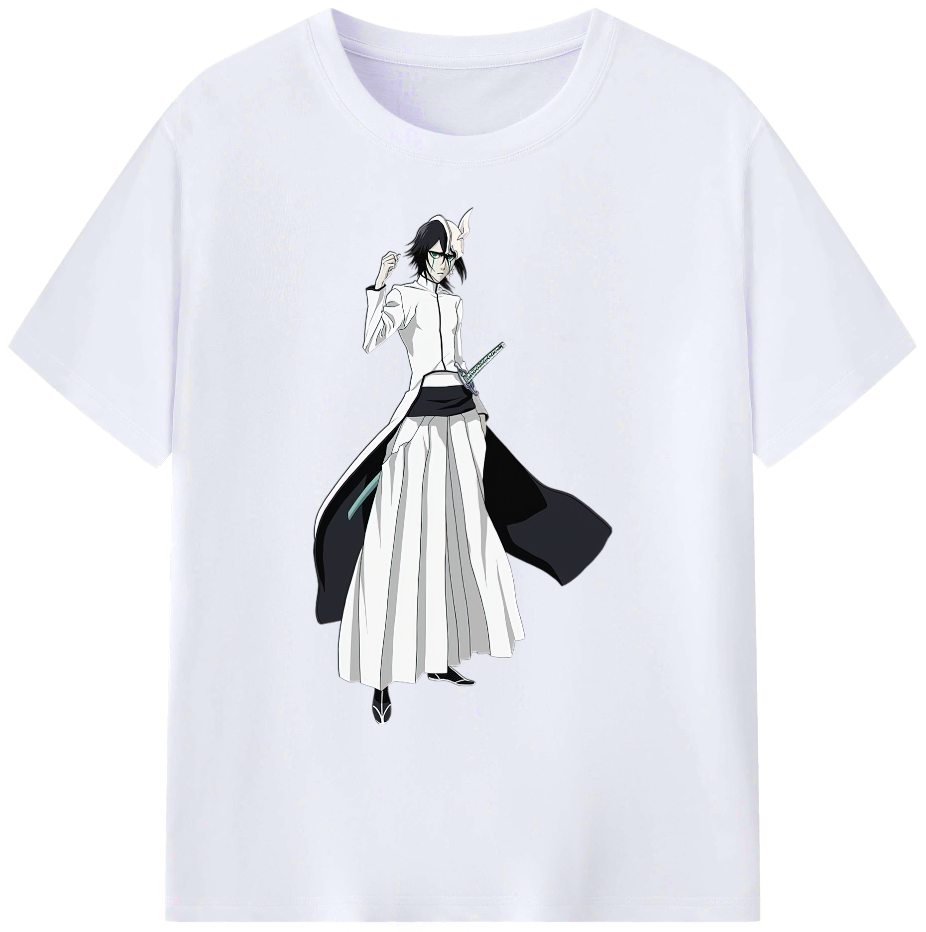 （画像用） ブリーチ ウルキオラ·シファー BLEACH Ulquiorra cifer 綿100％ メンズ半袖Tシャツ｜肌触りやわらか＆通気性