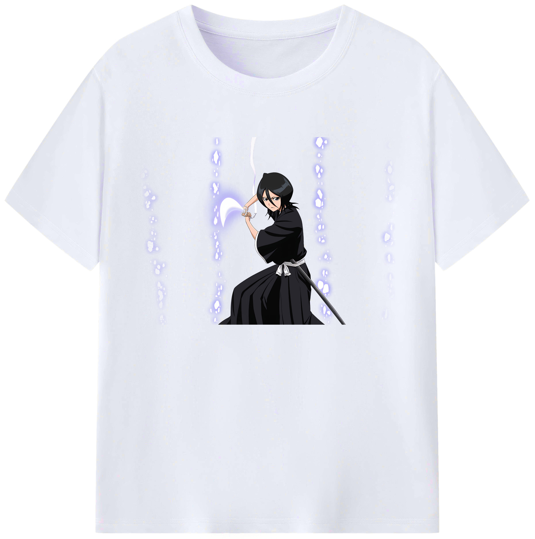 （画像用） ブリーチ 朽木ルキア BLEACH Kuchiki Rukia 綿100％ メンズ半袖Tシャツ｜肌触りやわらか＆通気性