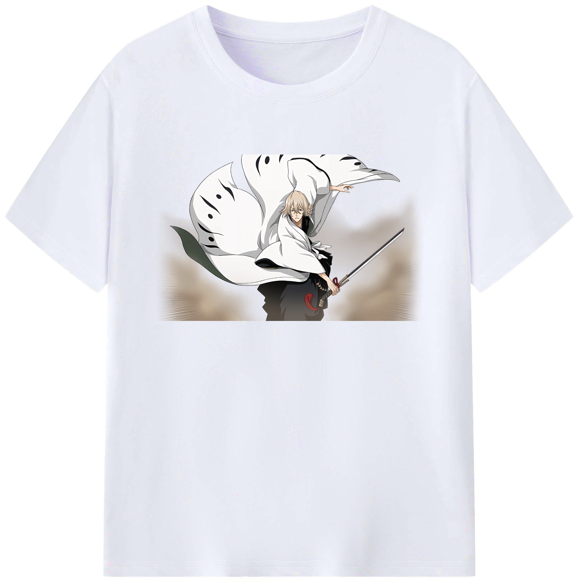 （画像用） "ブリーチ 浦原 喜助（うらはら きすけ） BLEACH Urahara Kisuke " 綿100％ メンズ半袖Tシャツ｜肌触りやわらか＆通気性