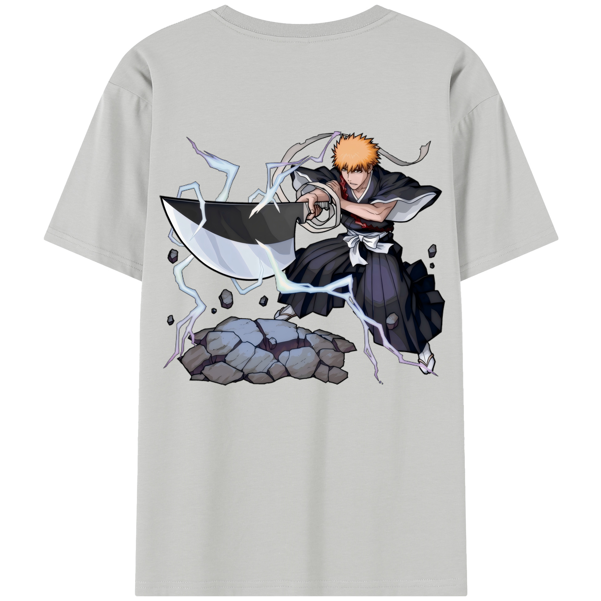 （画像用） ブリーチ 黒崎一護（くろさき いちご）BLEACH Kurosaki Ichigo レディース半袖Tシャツ(バックプリント)