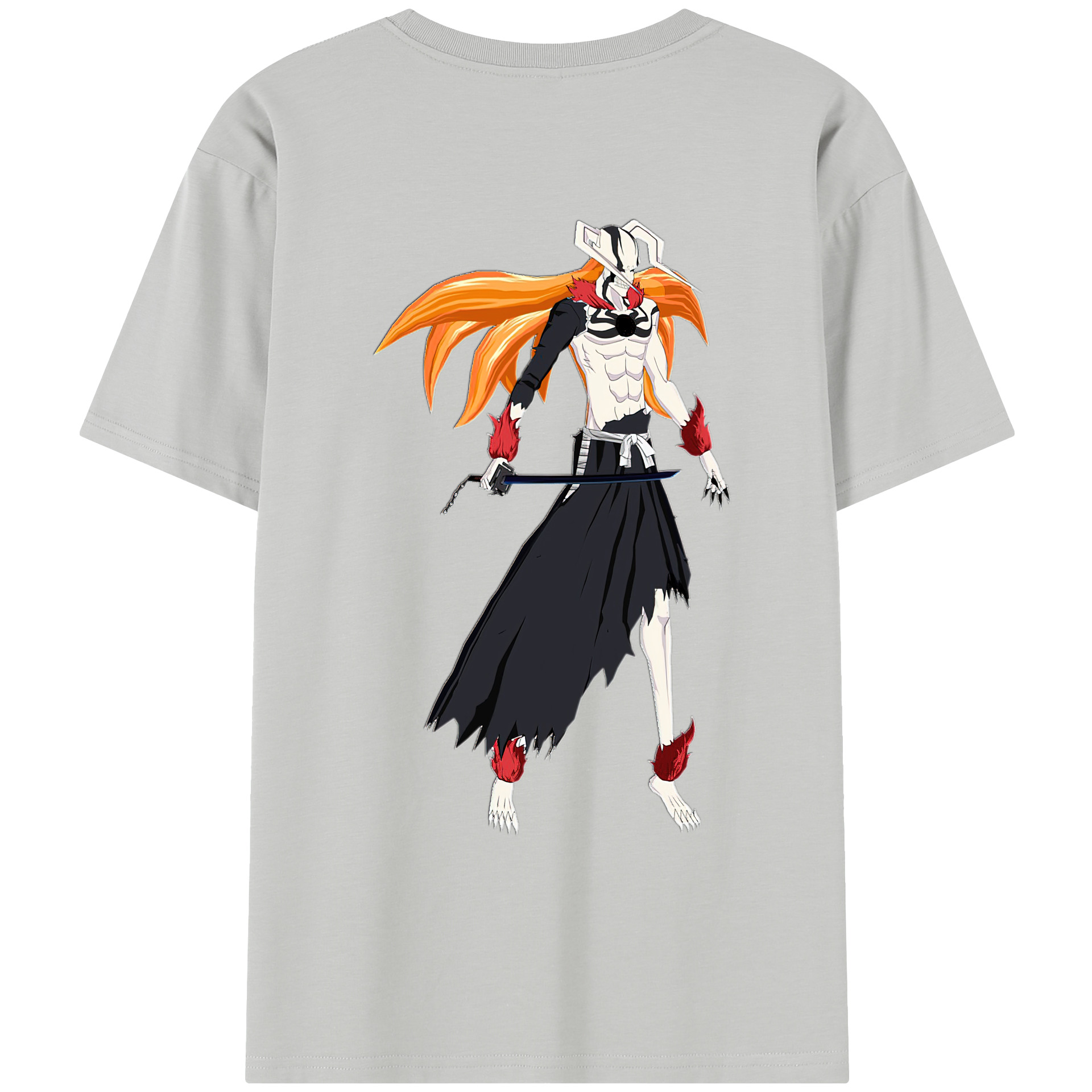 （画像用） ブリーチ 黒崎一護（くろさき いちご）BLEACH Kurosaki Ichigo レディース半袖Tシャツ(バックプリント)