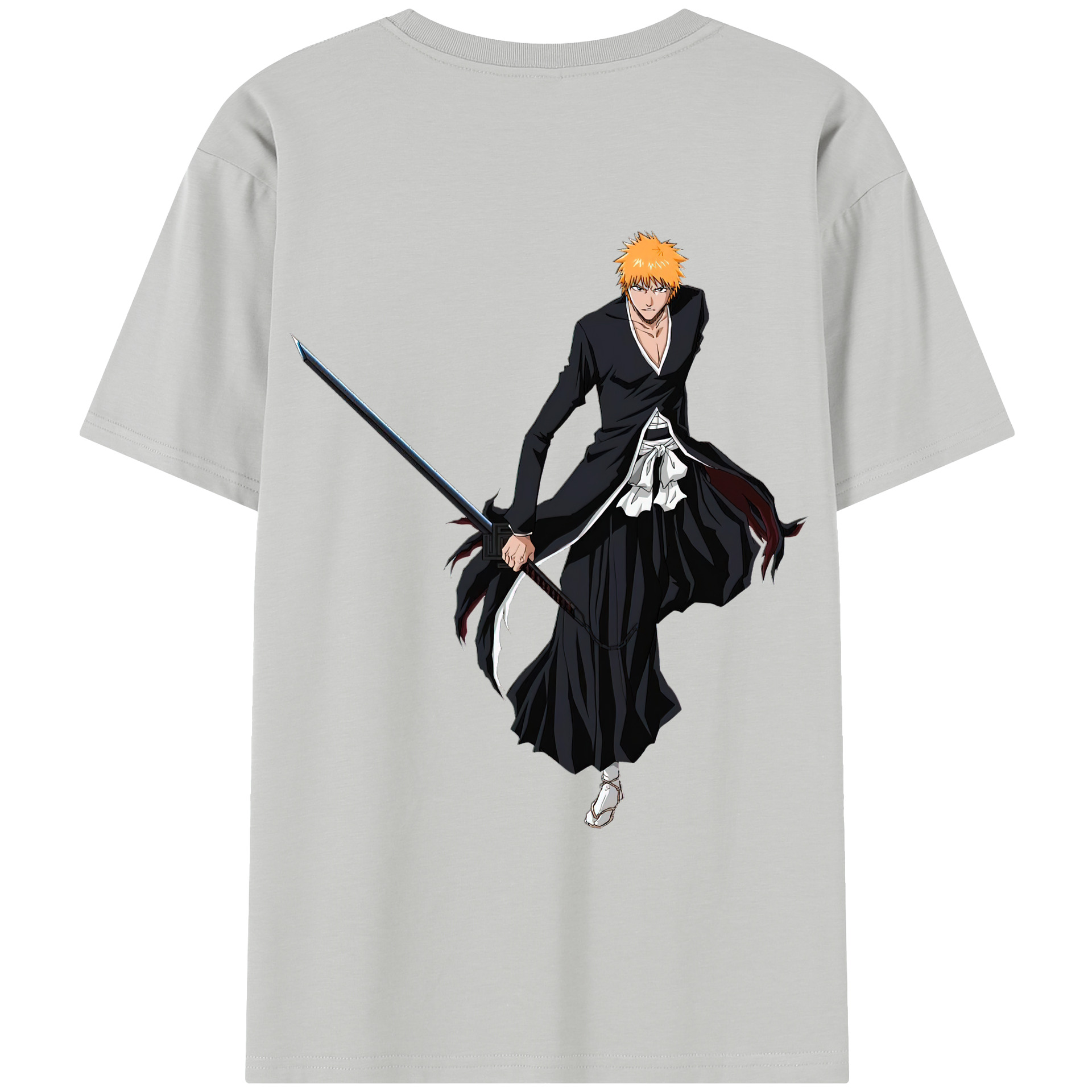 （画像用） ブリーチ 黒崎一護（くろさき いちご）BLEACH Kurosaki Ichigo レディース半袖Tシャツ(バックプリント)