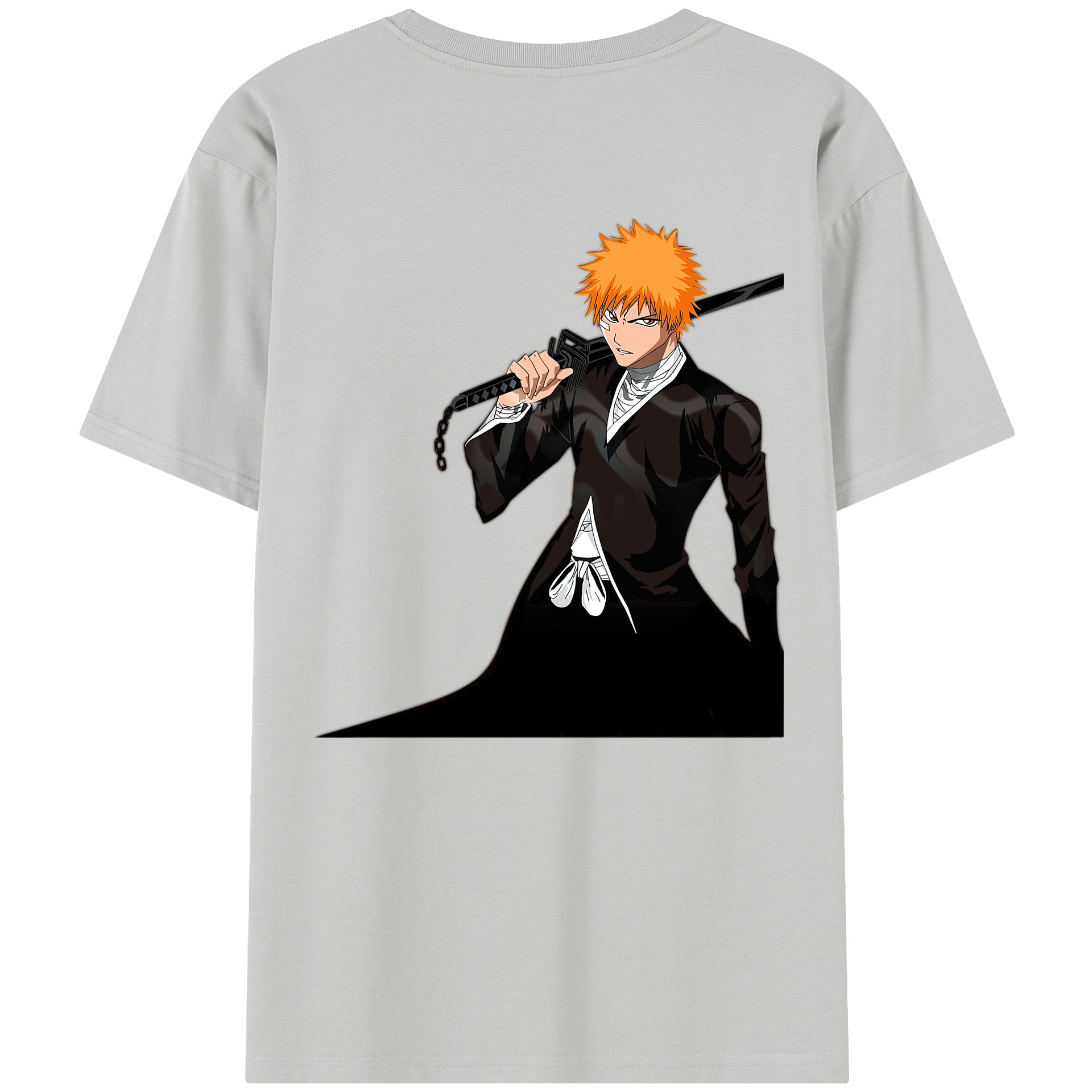 （画像用） ブリーチ 黒崎一護（くろさき いちご）BLEACH Kurosaki Ichigo レディース半袖Tシャツ(バックプリント)