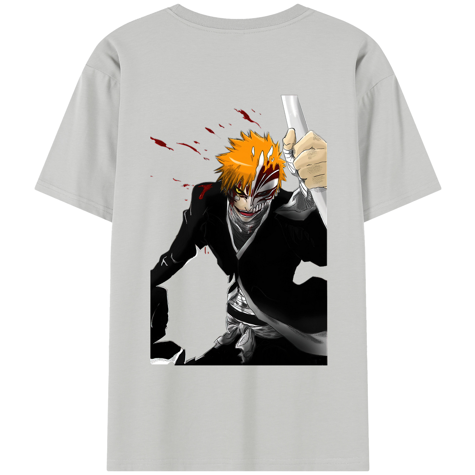 （画像用） ブリーチ 黒崎一護（くろさき いちご）BLEACH Kurosaki Ichigo レディース半袖Tシャツ(バックプリント)