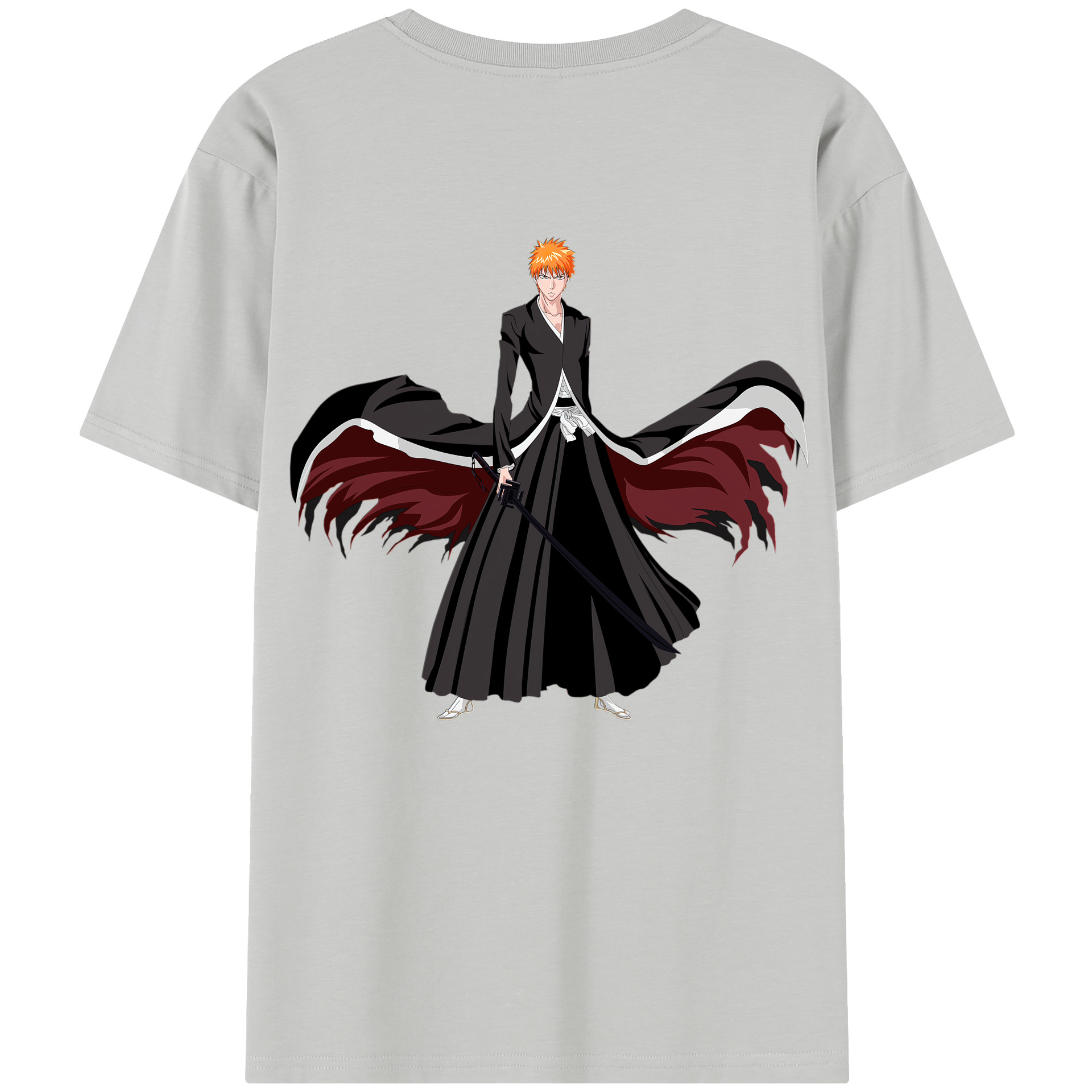 （画像用） ブリーチ 黒崎一護（くろさき いちご）BLEACH Kurosaki Ichigo レディース半袖Tシャツ(バックプリント)