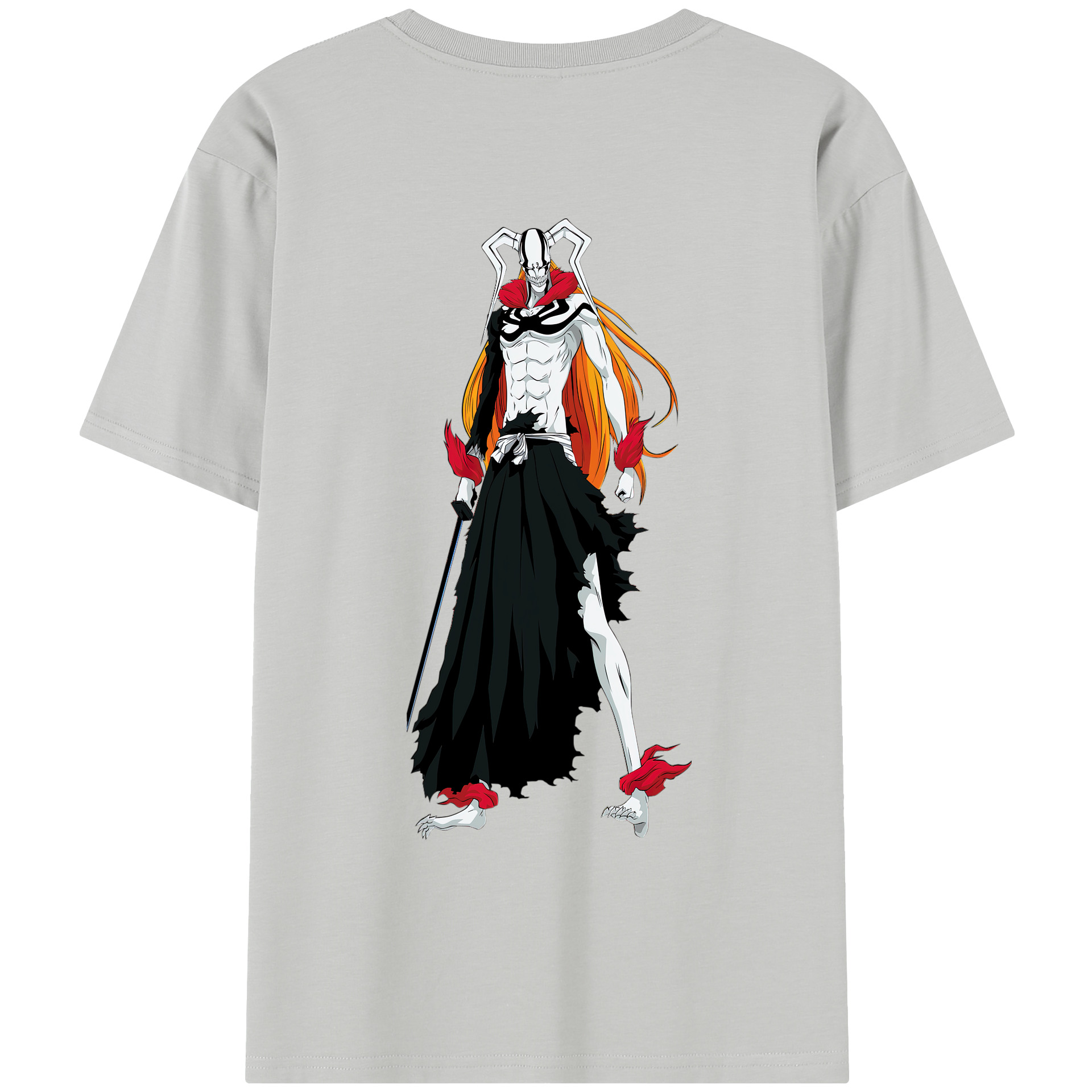 （画像用） ブリーチ 黒崎一護（くろさき いちご）BLEACH Kurosaki Ichigo レディース半袖Tシャツ(バックプリント)