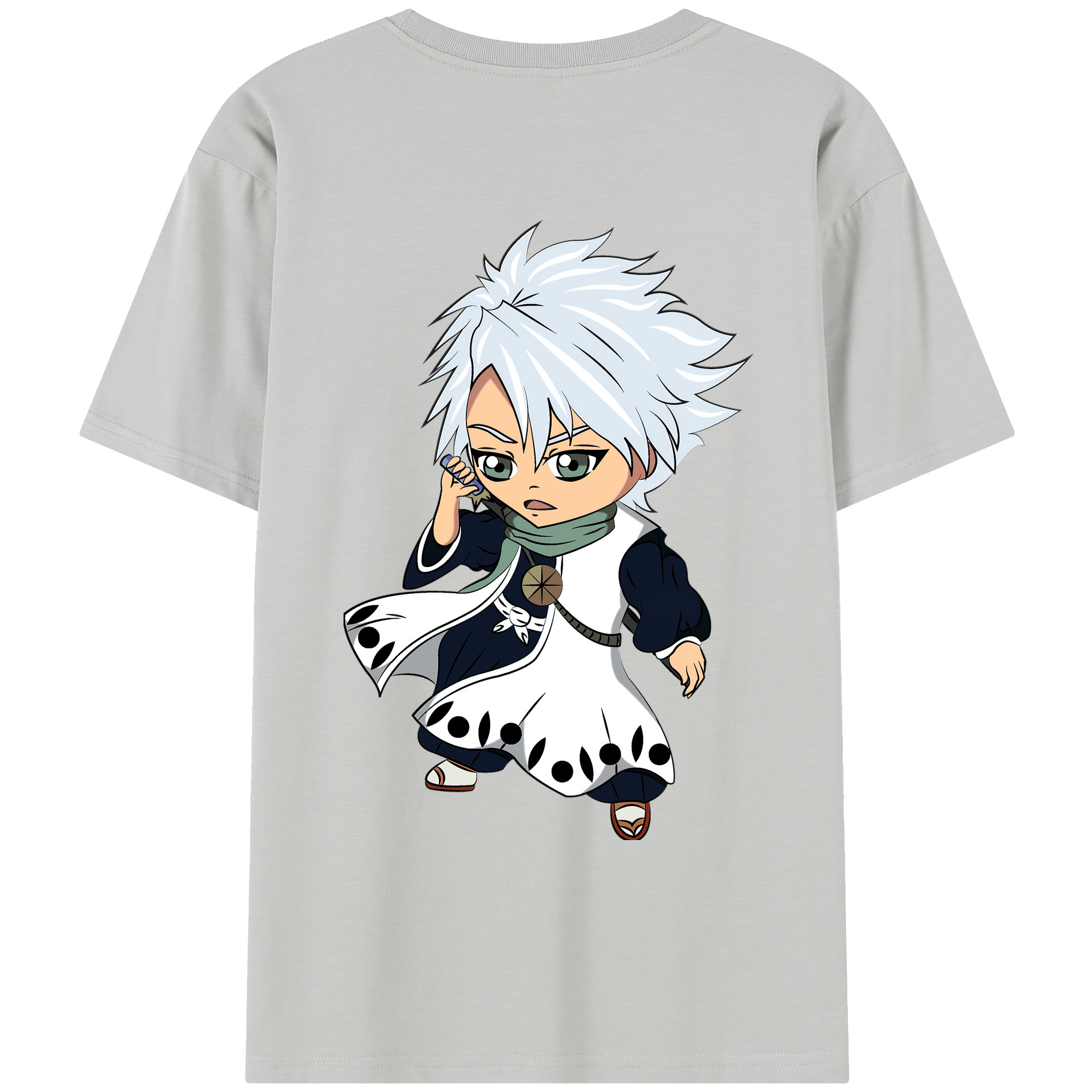 （画像用） ブリーチ 日番谷冬獅郎（ひつがや とうしろう） BLEACH Hitsugaya Toushirou レディース半袖Tシャツ(バックプリント)