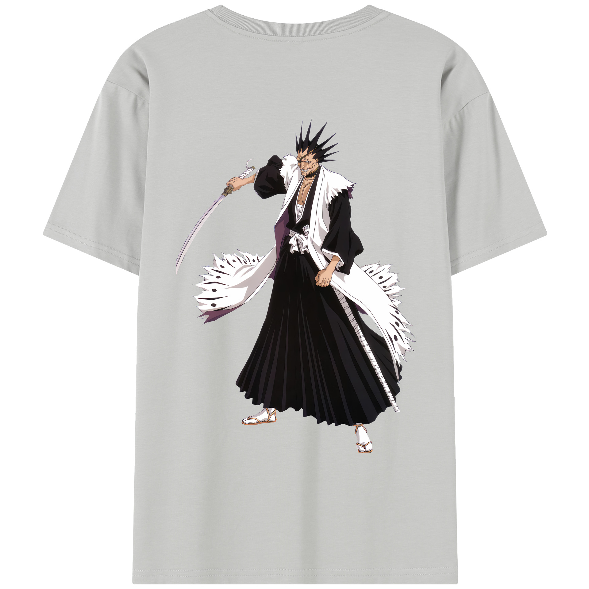 （画像用） ブリーチ ざらき けんぱち BLEACH Zaraki Kenpachi レディース半袖Tシャツ(バックプリント)