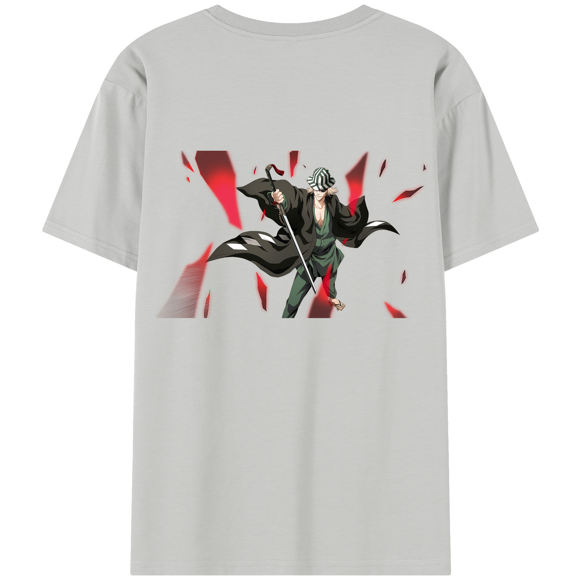 （画像用） "ブリーチ 浦原 喜助（うらはら きすけ） BLEACH Urahara Kisuke " レディース半袖Tシャツ(バックプリント)
