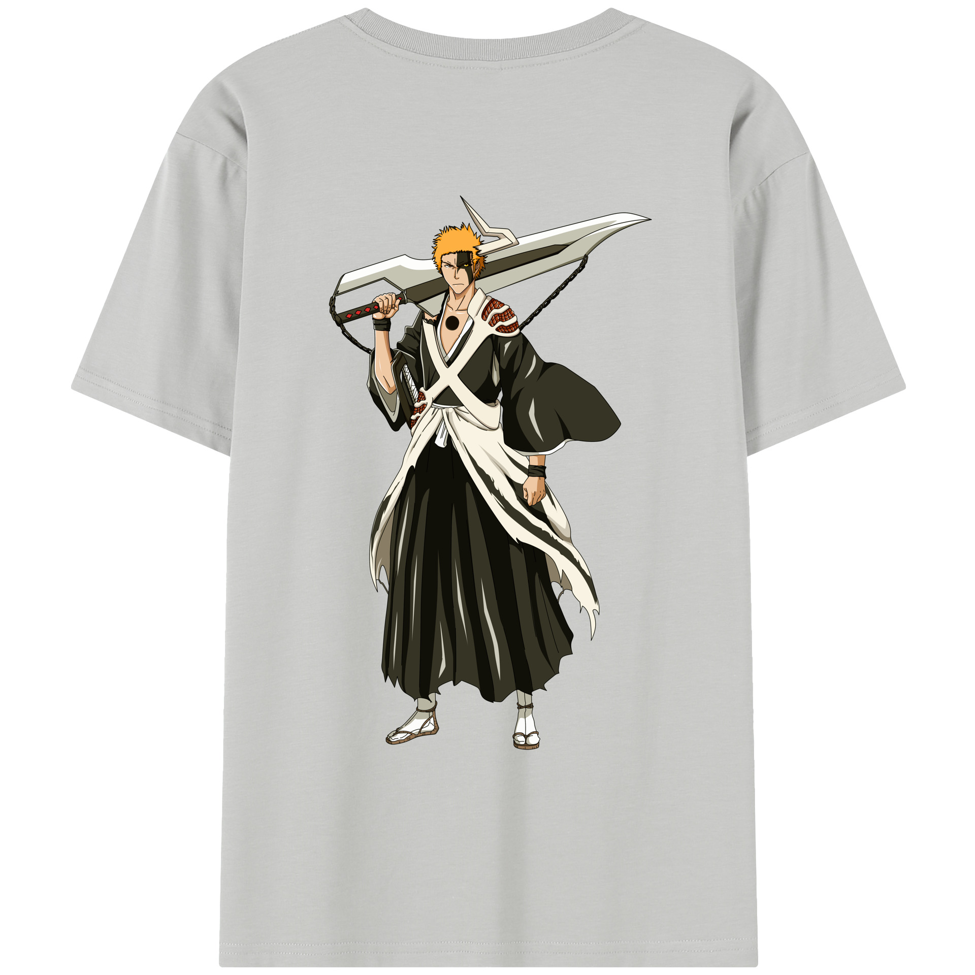 （画像用） ブリーチ 黒崎一護（くろさき いちご）BLEACH Kurosaki Ichigo レディース半袖Tシャツ(バックプリント)