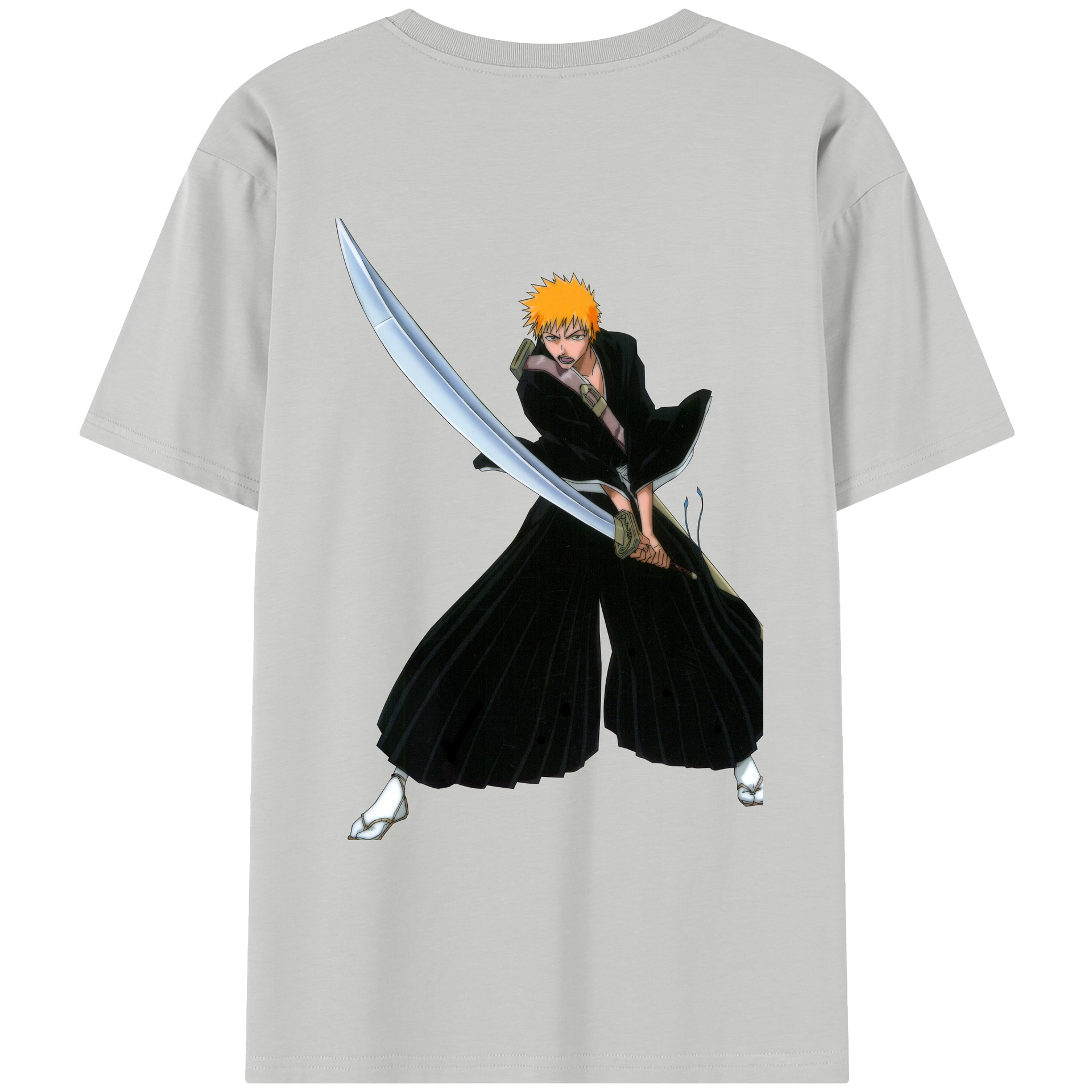 （画像用） ブリーチ 黒崎一護（くろさき いちご）BLEACH Kurosaki Ichigo レディース半袖Tシャツ(バックプリント)