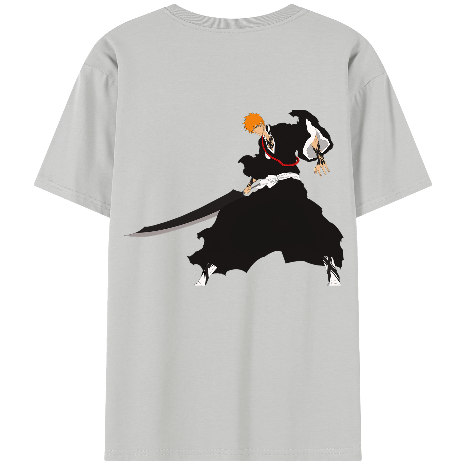 （画像用） ブリーチ 黒崎一護（くろさき いちご）BLEACH Kurosaki Ichigo レディース半袖Tシャツ(バックプリント)
