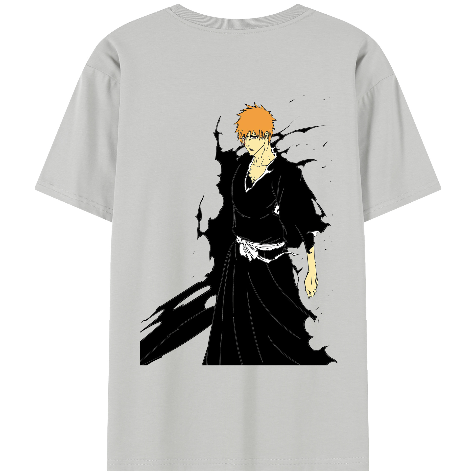 （画像用） ブリーチ 黒崎一護（くろさき いちご）BLEACH Kurosaki Ichigo レディース半袖Tシャツ(バックプリント)