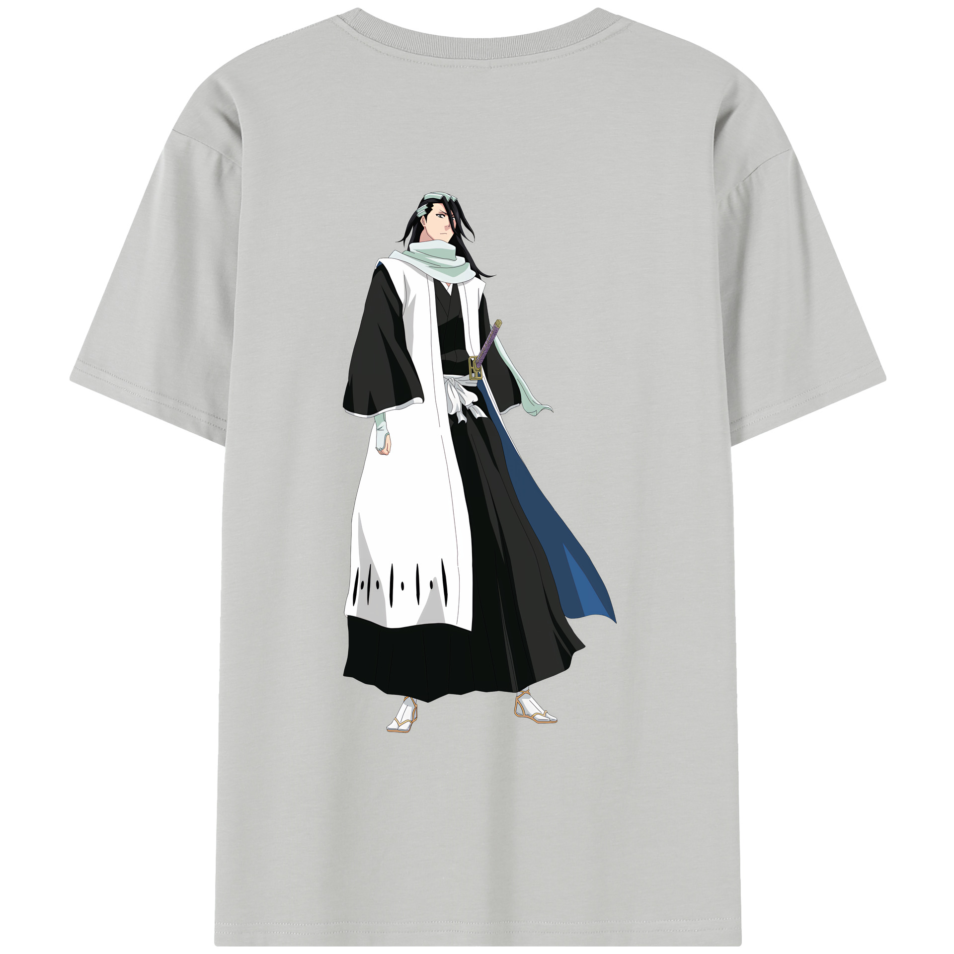 （画像用） ブリーチ くちき びゃくや BLEACH Kuchiki Byakuya レディース半袖Tシャツ(バックプリント)