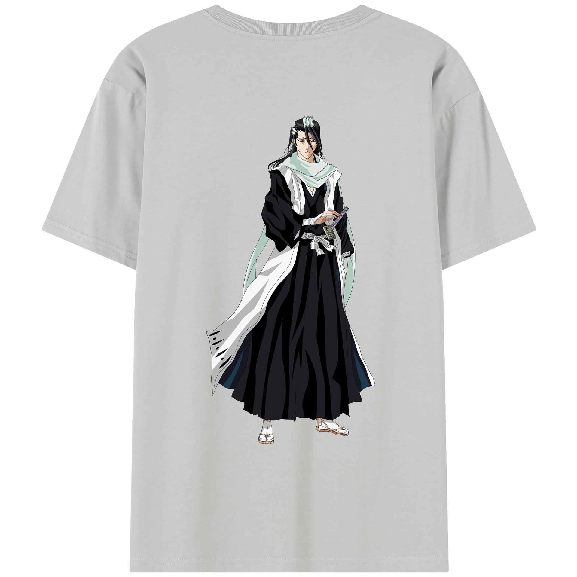 （画像用） ブリーチ くちき びゃくや BLEACH Kuchiki Byakuya レディース半袖Tシャツ(バックプリント)