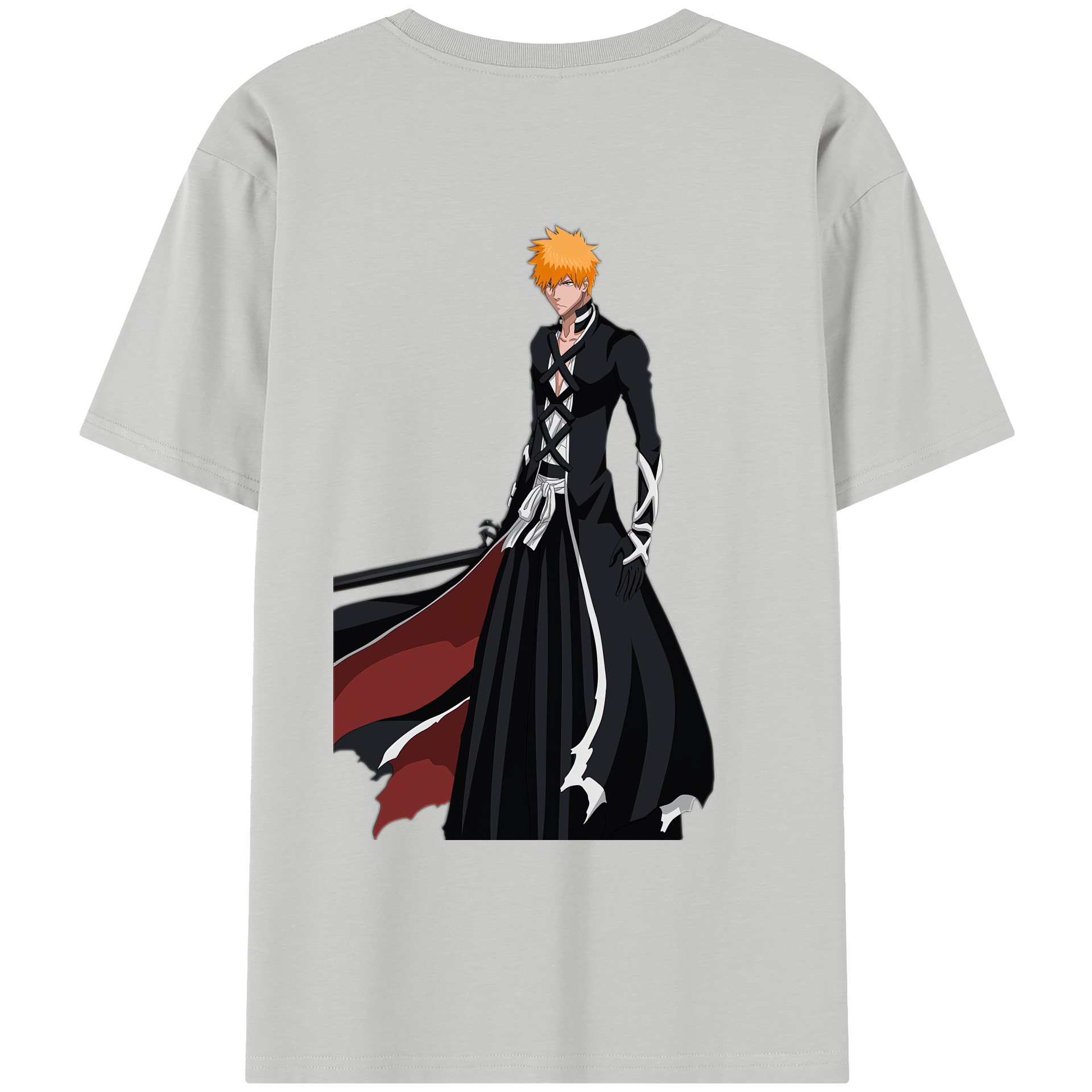 （画像用） ブリーチ 黒崎一護（くろさき いちご）BLEACH Kurosaki Ichigo レディース半袖Tシャツ(バックプリント)