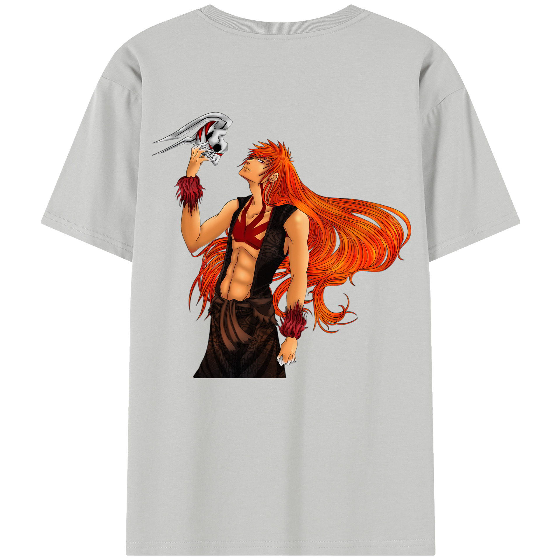 （画像用） ブリーチ 黒崎一護（くろさき いちご）BLEACH Kurosaki Ichigo レディース半袖Tシャツ(バックプリント)