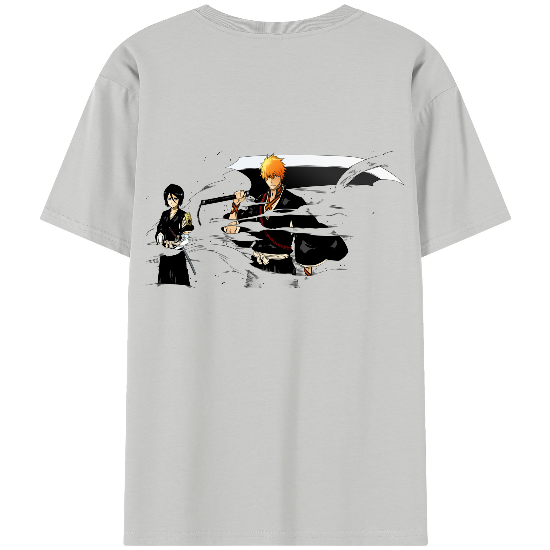 （画像用） ブリーチ 黒崎一護（くろさき いちご）BLEACH Kurosaki Ichigo レディース半袖Tシャツ(バックプリント)