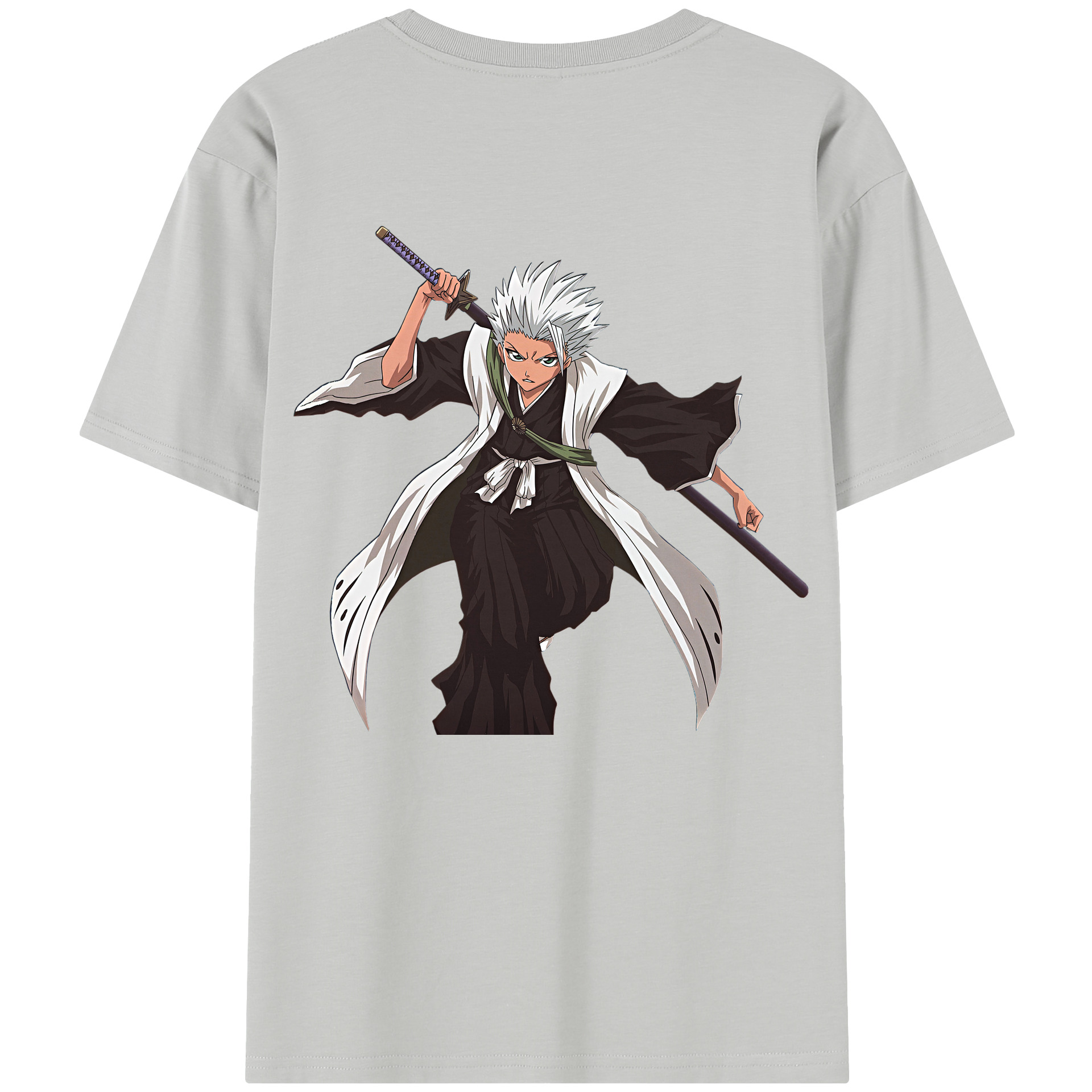 （画像用） ブリーチ 日番谷冬獅郎（ひつがや とうしろう） BLEACH Hitsugaya Toushirou レディース半袖Tシャツ(バックプリント)
