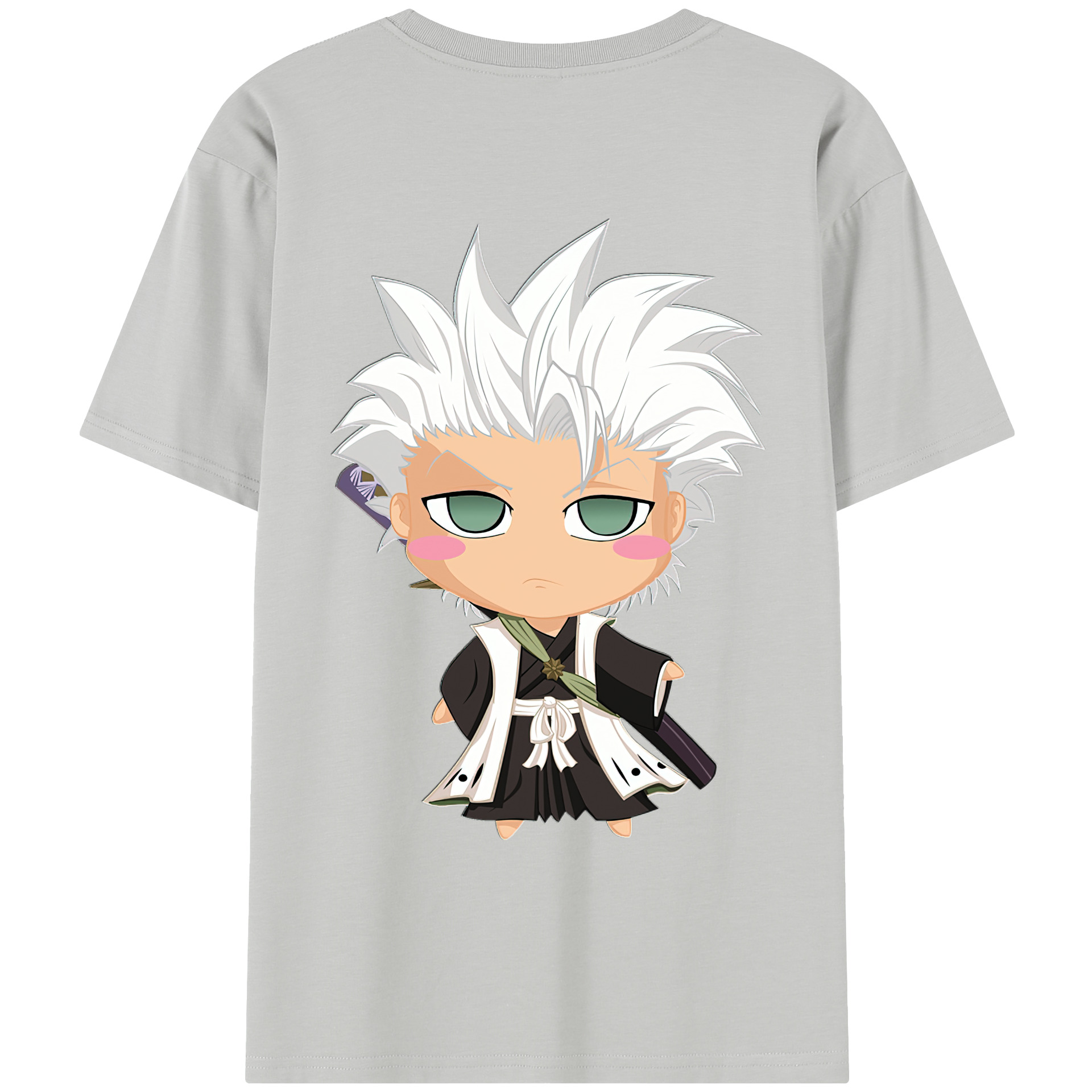 （画像用） ブリーチ 日番谷冬獅郎（ひつがや とうしろう） BLEACH Hitsugaya Toushirou レディース半袖Tシャツ(バックプリント)