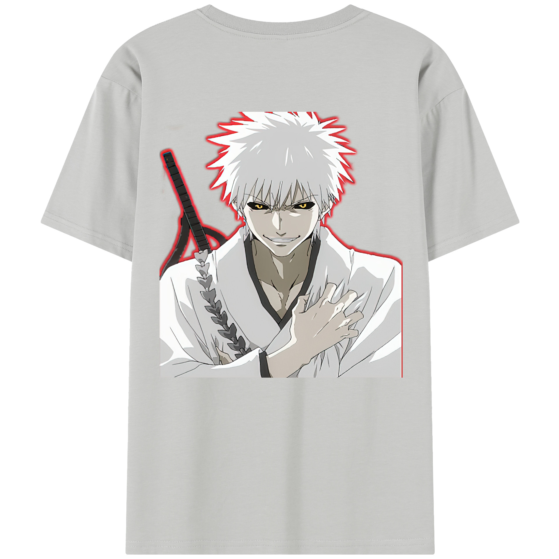 （画像用） ブリーチ 黒崎一護（くろさき いちご）BLEACH Kurosaki Ichigo レディース半袖Tシャツ(バックプリント)