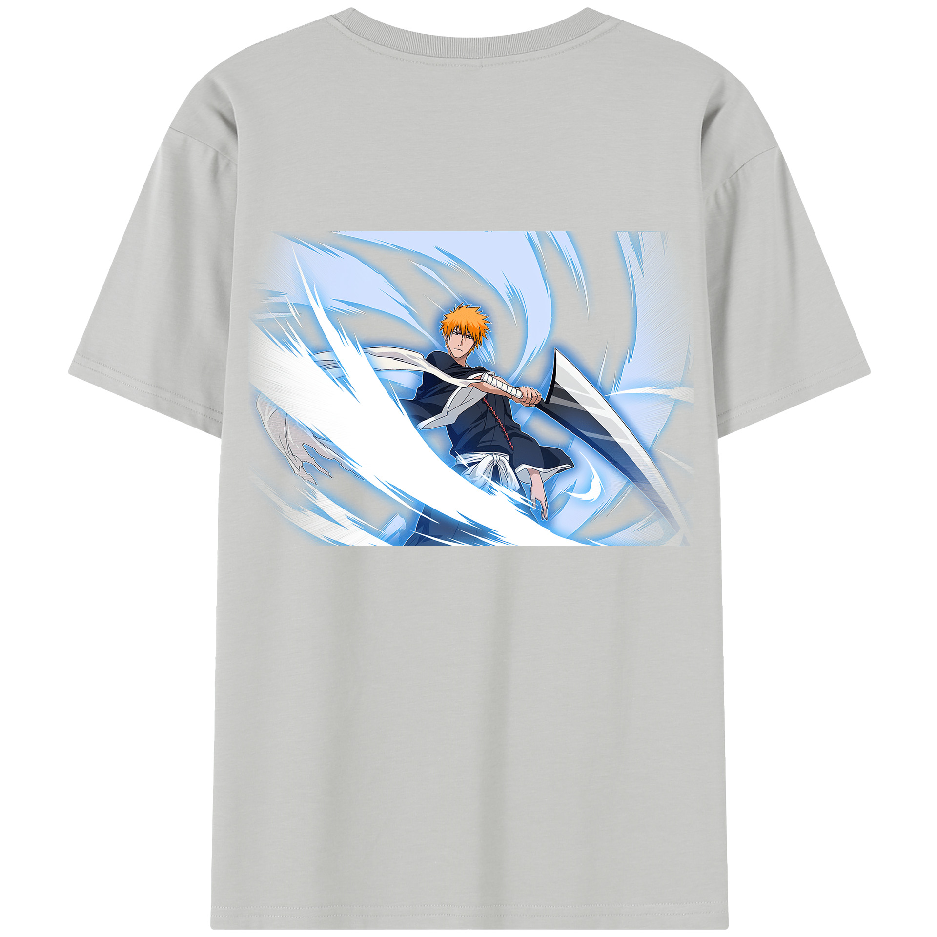 （画像用） ブリーチ 黒崎一護（くろさき いちご）BLEACH Kurosaki Ichigo レディース半袖Tシャツ(バックプリント)