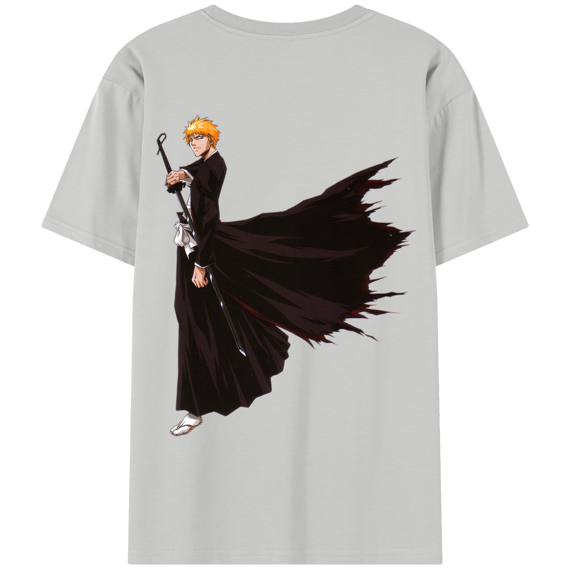 （画像用） ブリーチ 黒崎一護（くろさき いちご）BLEACH Kurosaki Ichigo レディース半袖Tシャツ(バックプリント)