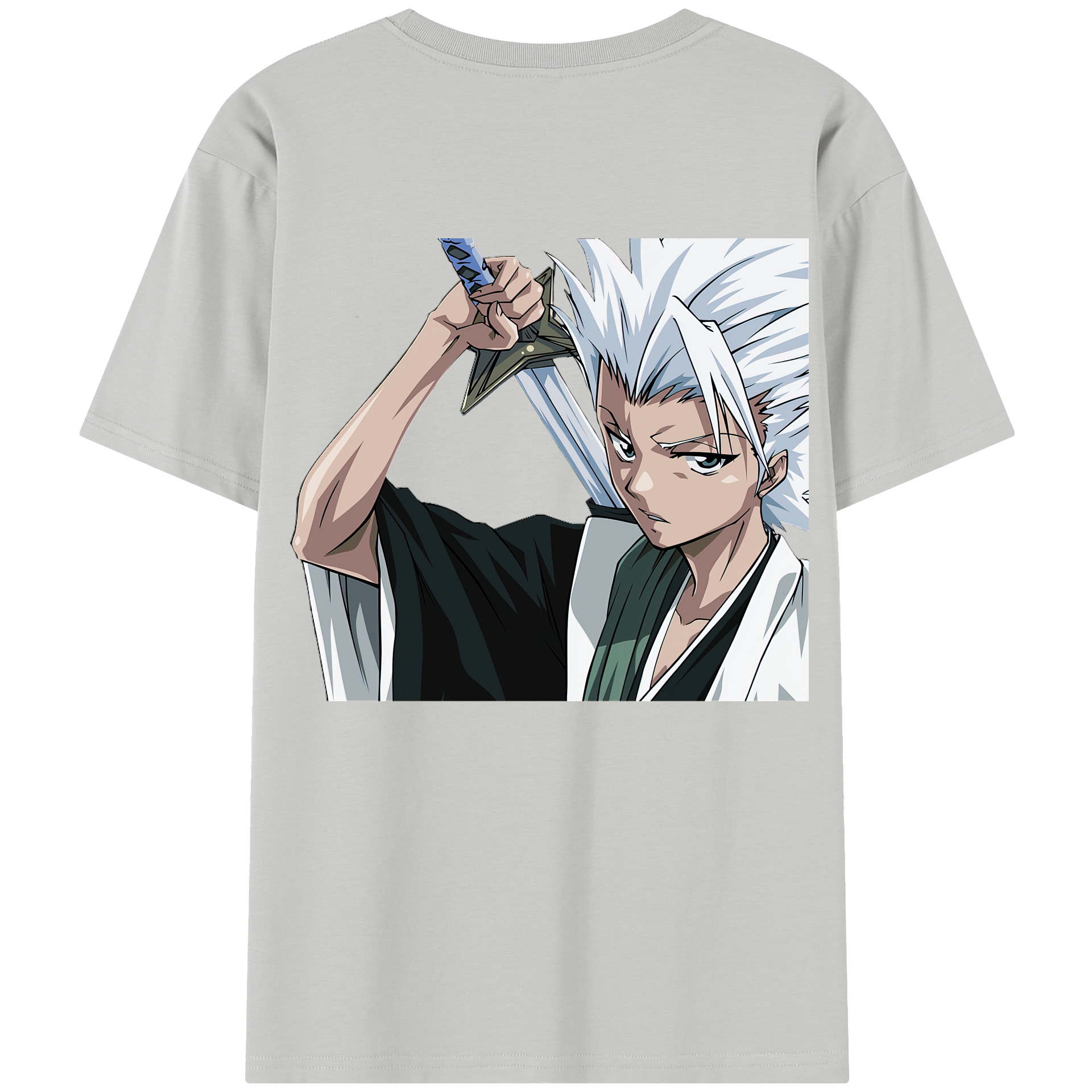 （画像用） ブリーチ 日番谷冬獅郎（ひつがや とうしろう） BLEACH Hitsugaya Toushirou レディース半袖Tシャツ(バックプリント)