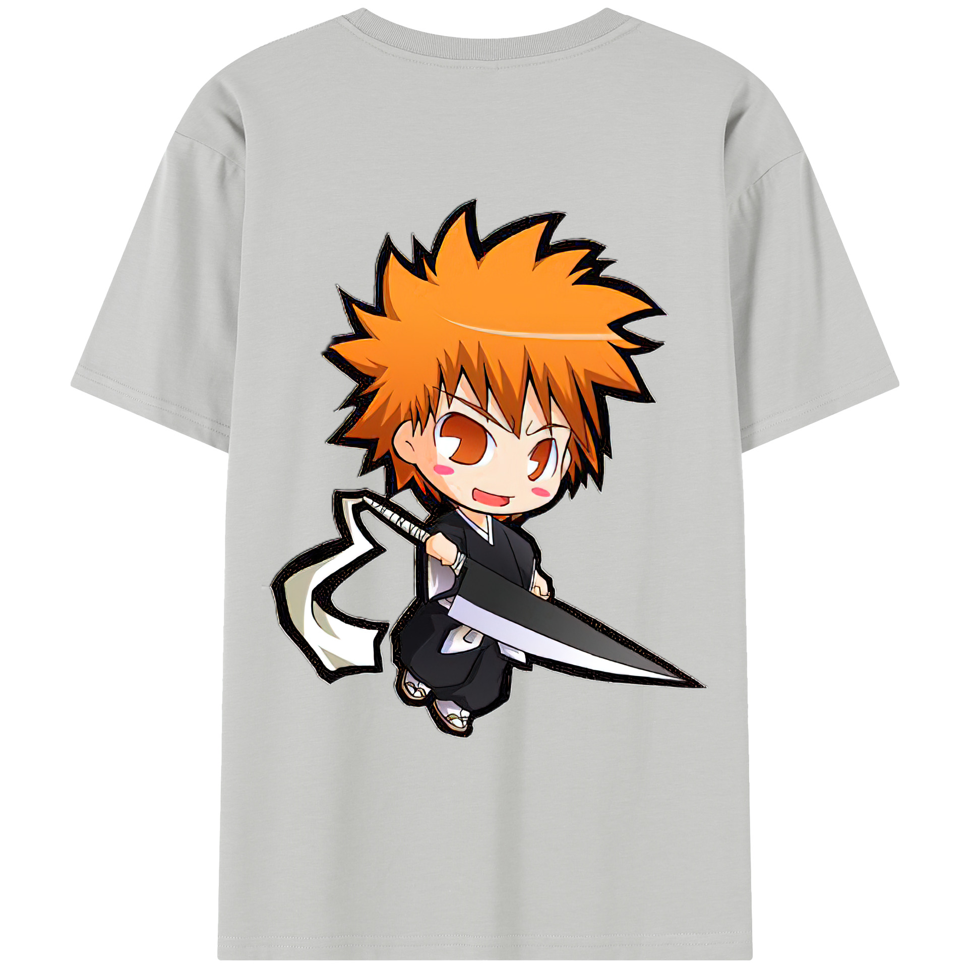（画像用） ブリーチ 黒崎一護（くろさき いちご）BLEACH Kurosaki Ichigo レディース半袖Tシャツ(バックプリント)