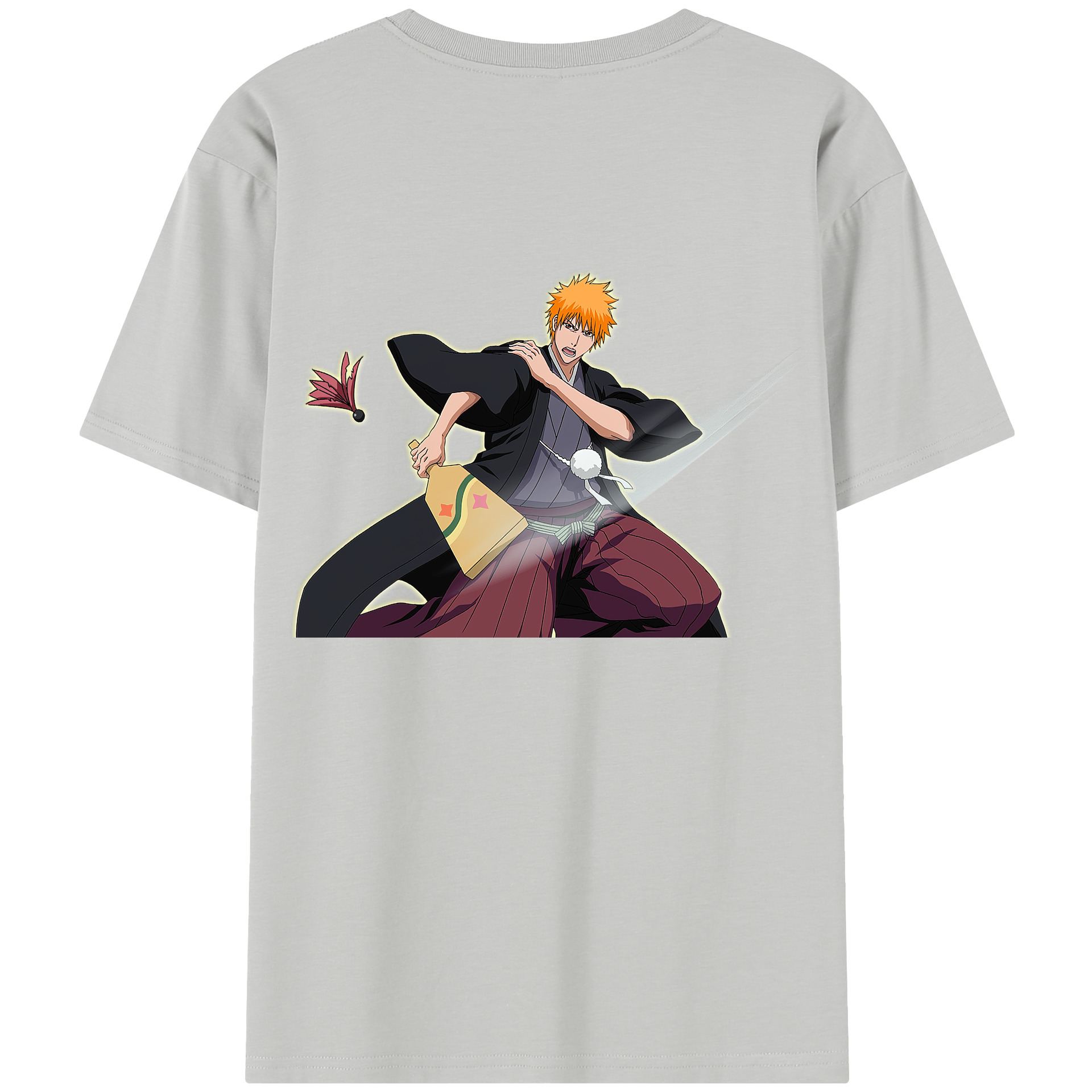 （画像用） ブリーチ 黒崎一護（くろさき いちご）BLEACH Kurosaki Ichigo レディース半袖Tシャツ(バックプリント)