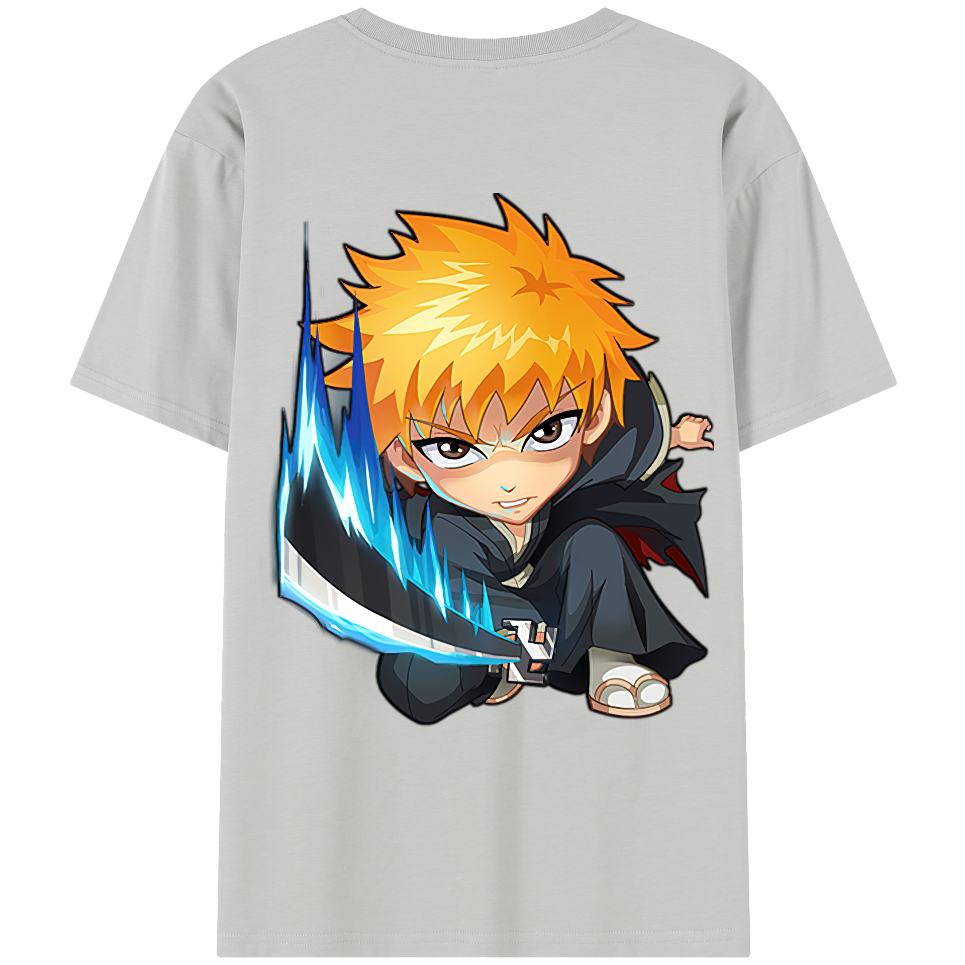 （画像用） ブリーチ 黒崎一護（くろさき いちご）BLEACH Kurosaki Ichigo レディース半袖Tシャツ(バックプリント)