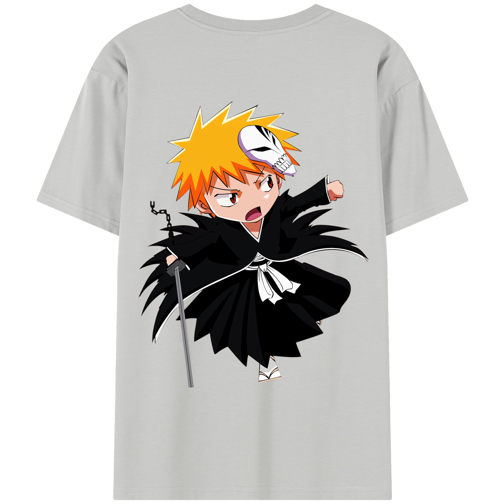 （画像用） ブリーチ 黒崎一護（くろさき いちご）BLEACH Kurosaki Ichigo レディース半袖Tシャツ(バックプリント)