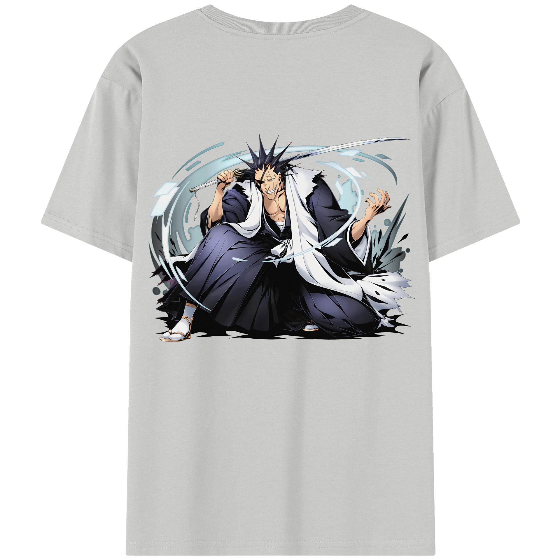 （画像用） ブリーチ ざらき けんぱち BLEACH Zaraki Kenpachi レディース半袖Tシャツ(バックプリント)