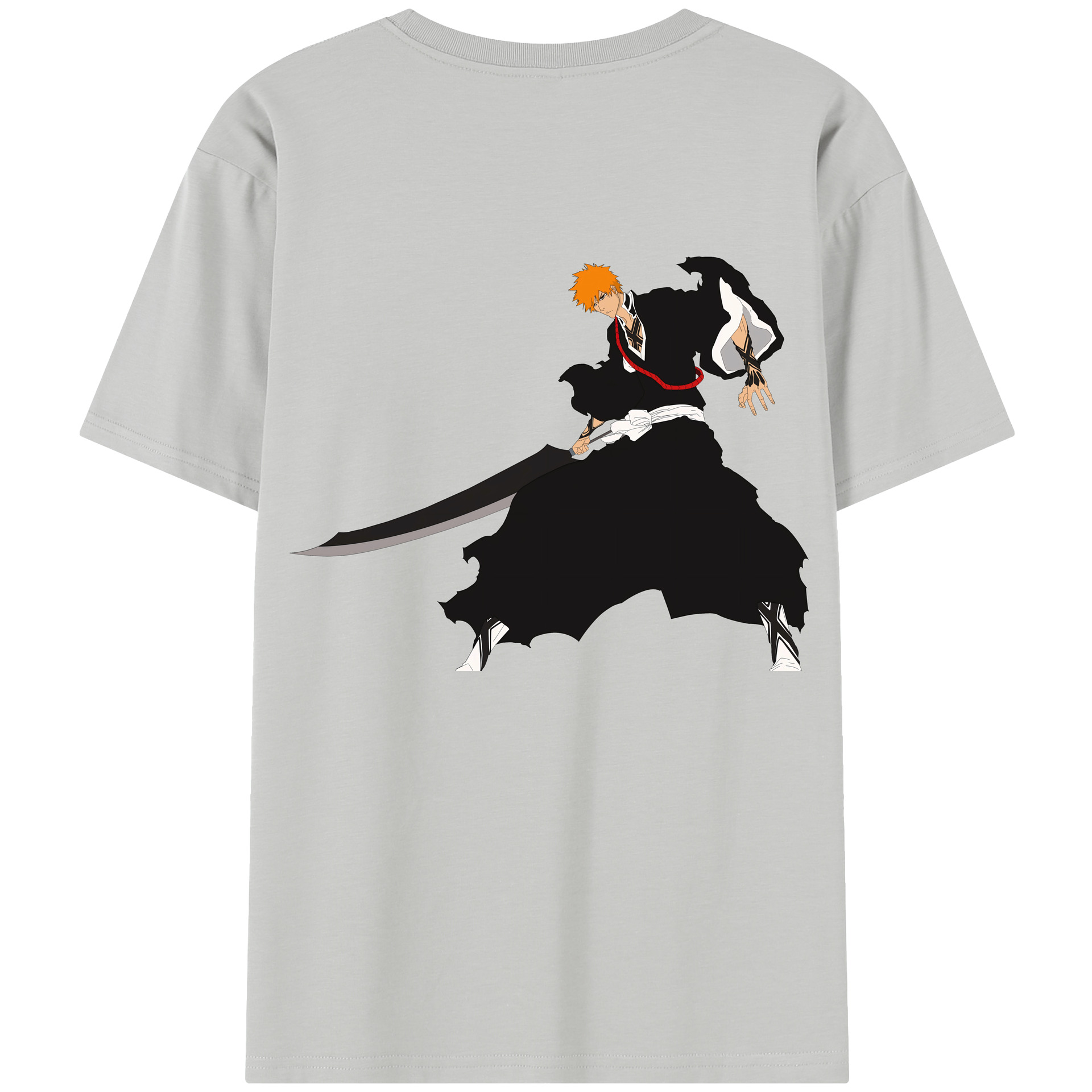 （画像用） ブリーチ 黒崎一護（くろさき いちご）BLEACH Kurosaki Ichigo レディース半袖Tシャツ(バックプリント)