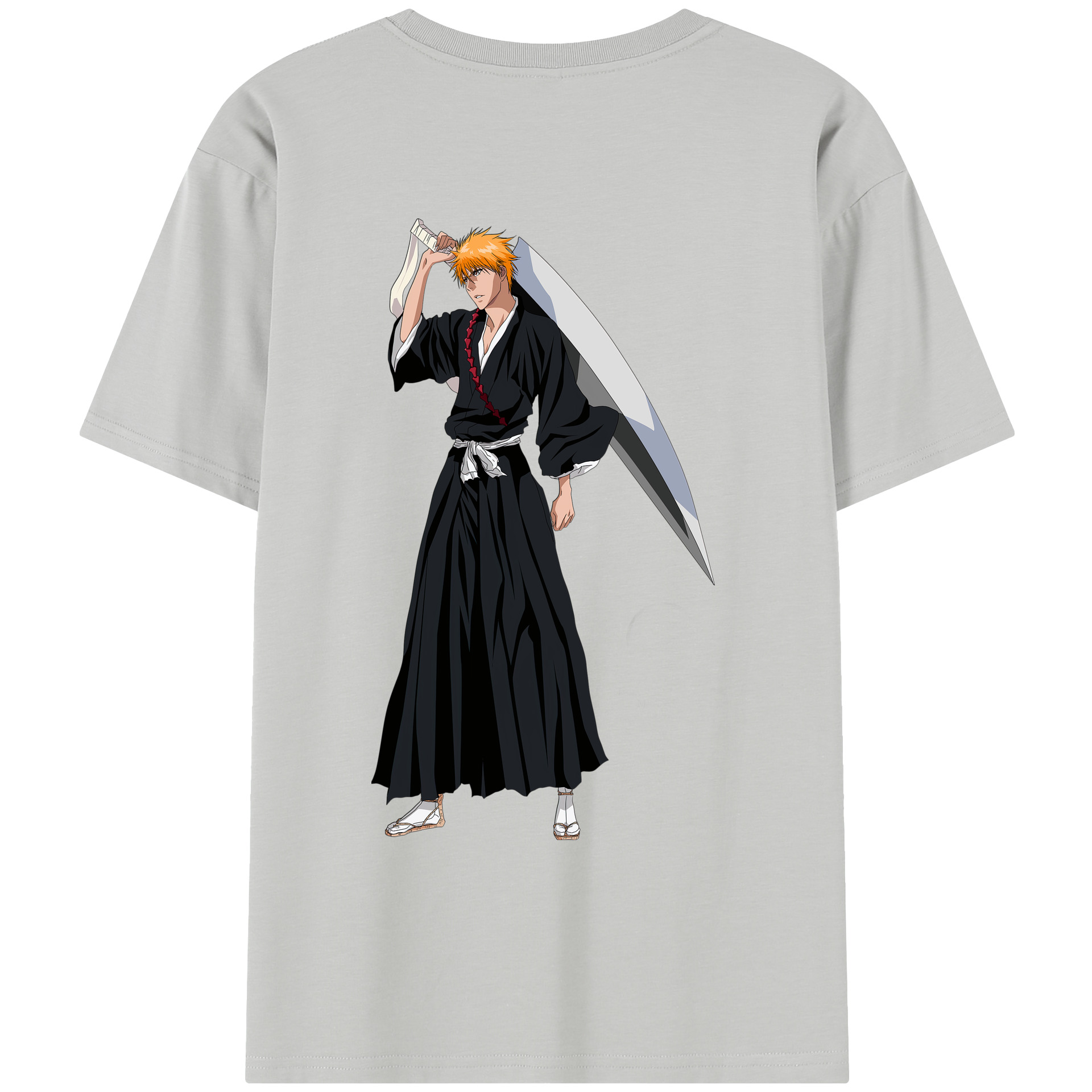 （画像用） ブリーチ 黒崎一護（くろさき いちご）BLEACH Kurosaki Ichigo レディース半袖Tシャツ(バックプリント)