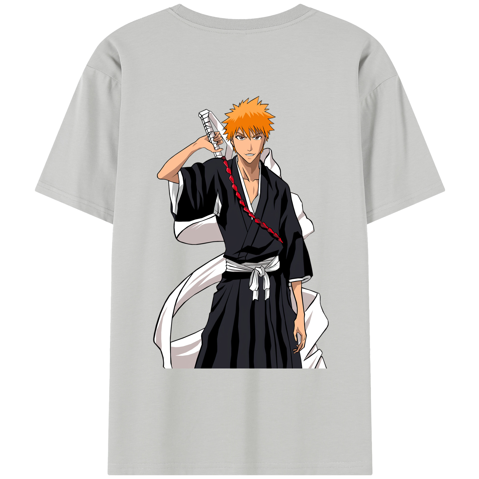 （画像用） ブリーチ 黒崎一護（くろさき いちご）BLEACH Kurosaki Ichigo レディース半袖Tシャツ(バックプリント)